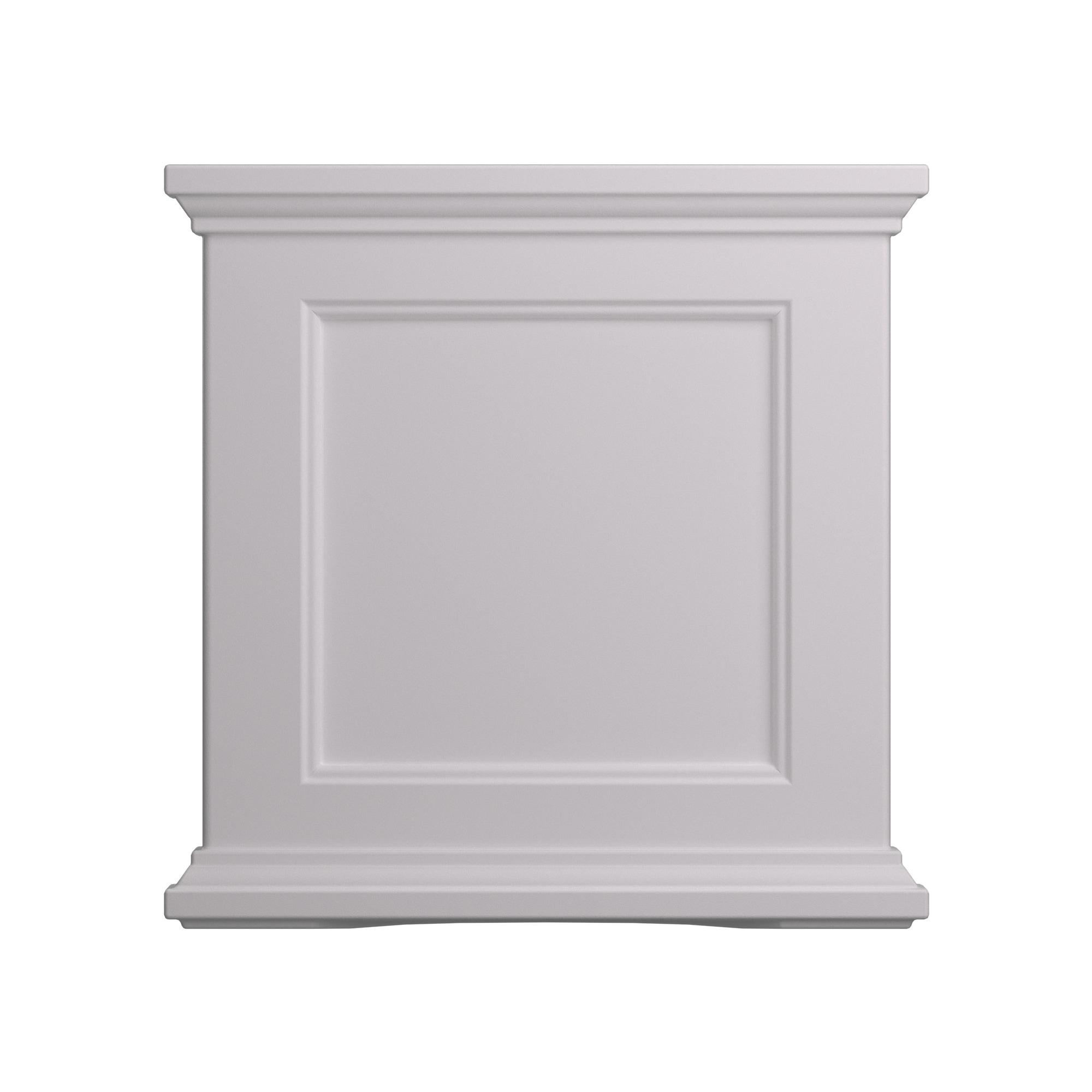 Mayne Fairfield 20" x 20" x 20" Square White Self Watering Plastic Planter