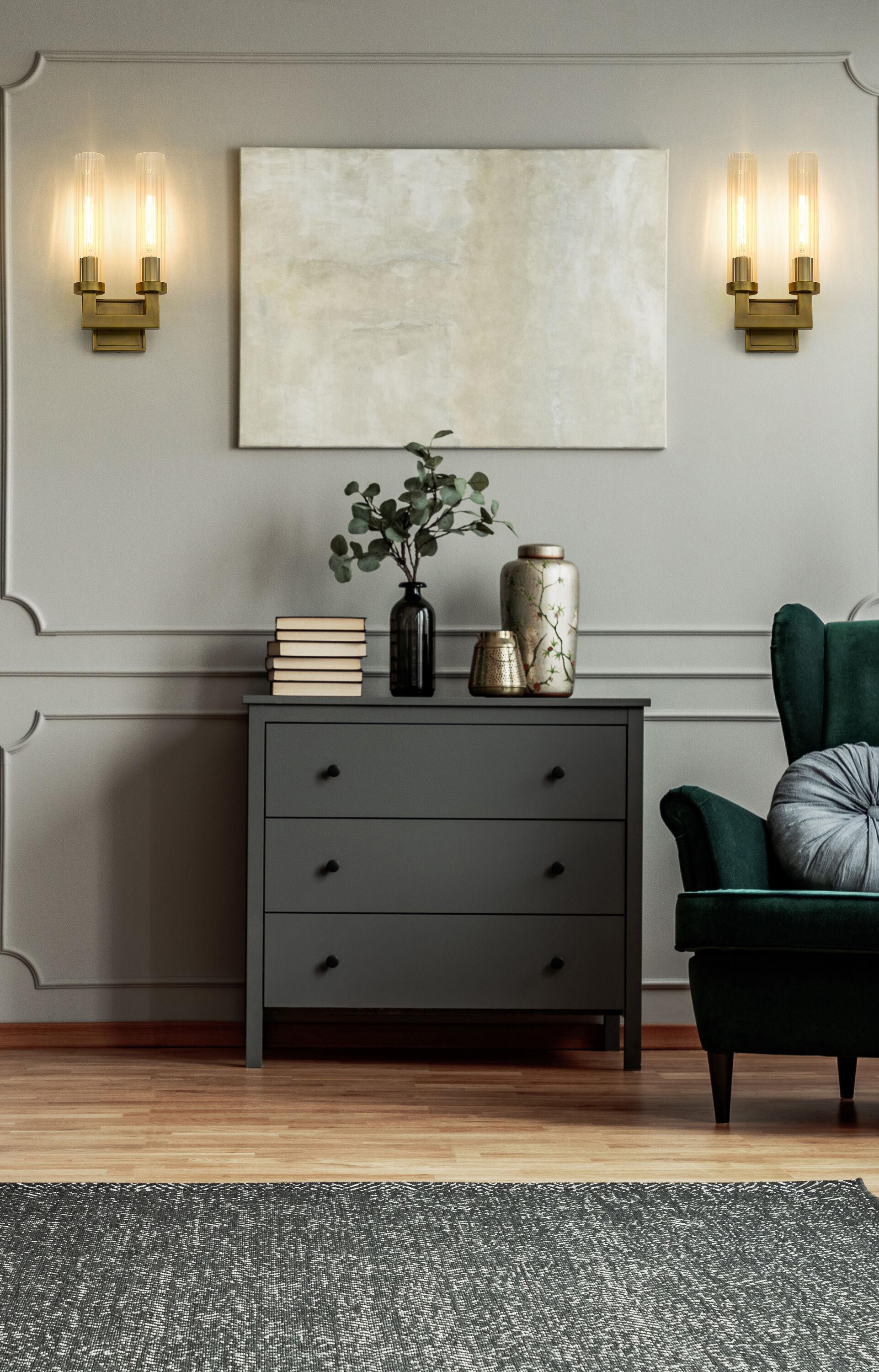 Z-Lite Beau 2 - Light Wall Light in  Rubbed Brass
