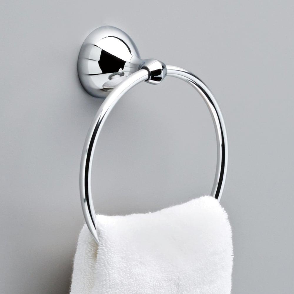 Chrome Wall Mounted Round Towel Ring Holder