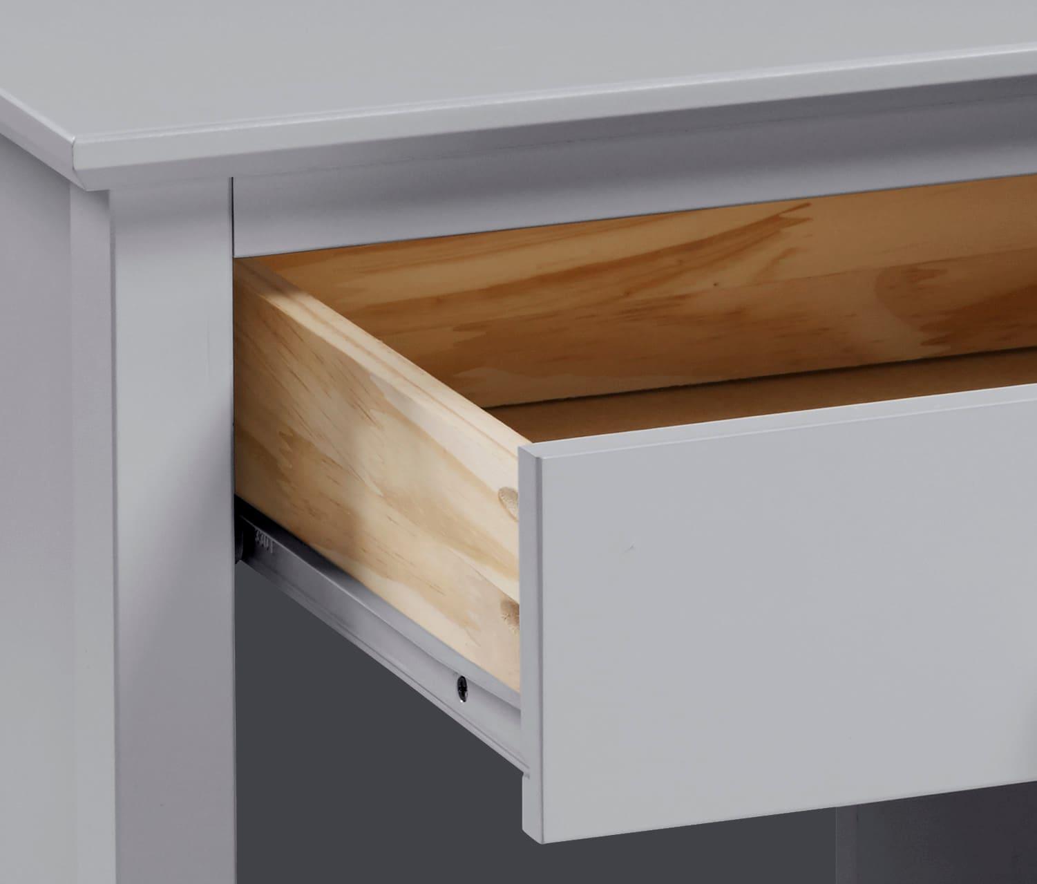 Alaterre Simplicity Nightstand, Dove Gray