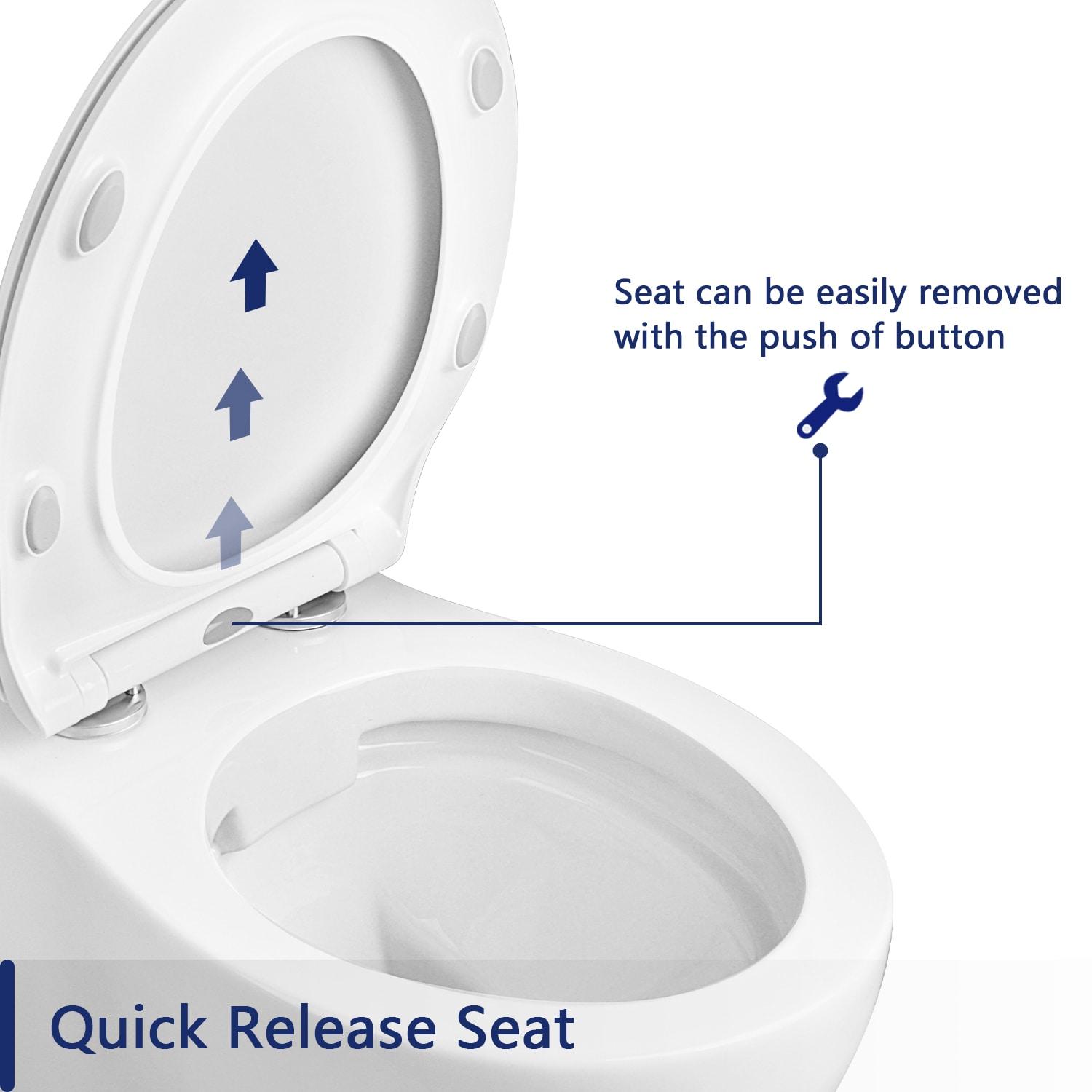 Liberty 1.6 GPF Elongated Wall Hung Toilets (Seat Included)