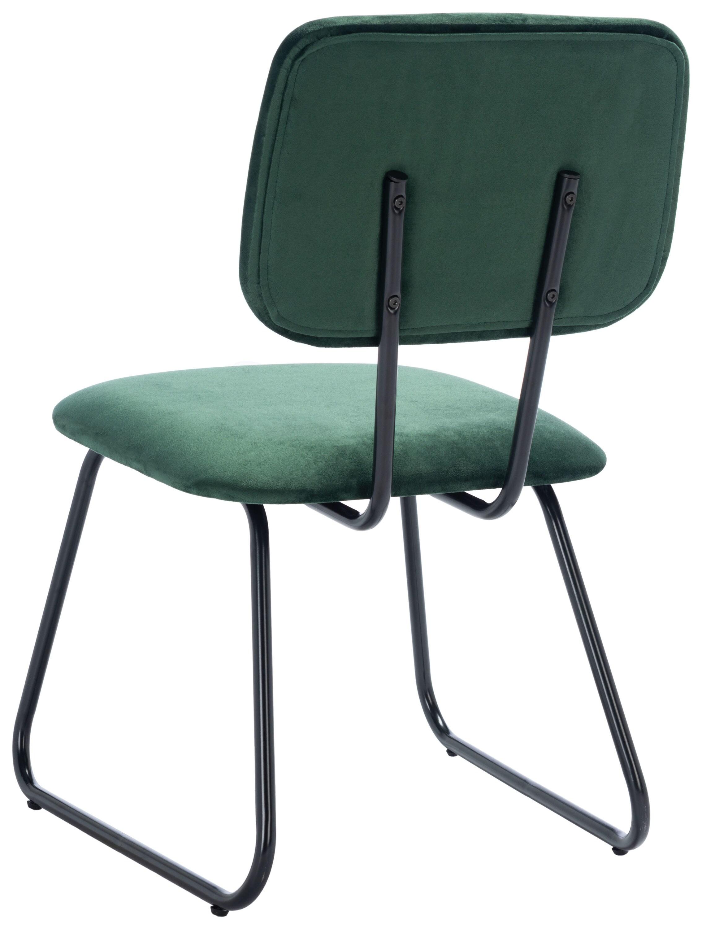 Chavelle Side Chair (Set Of 2) - Malachite Green/Black - Safavieh