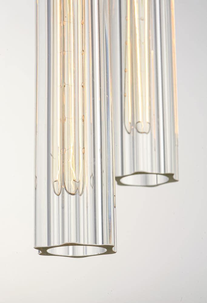 Maxim 16123CLBKAB 13 in. Flambeau 3 Light Black & Antique Brass Chandelier Ceiling Light