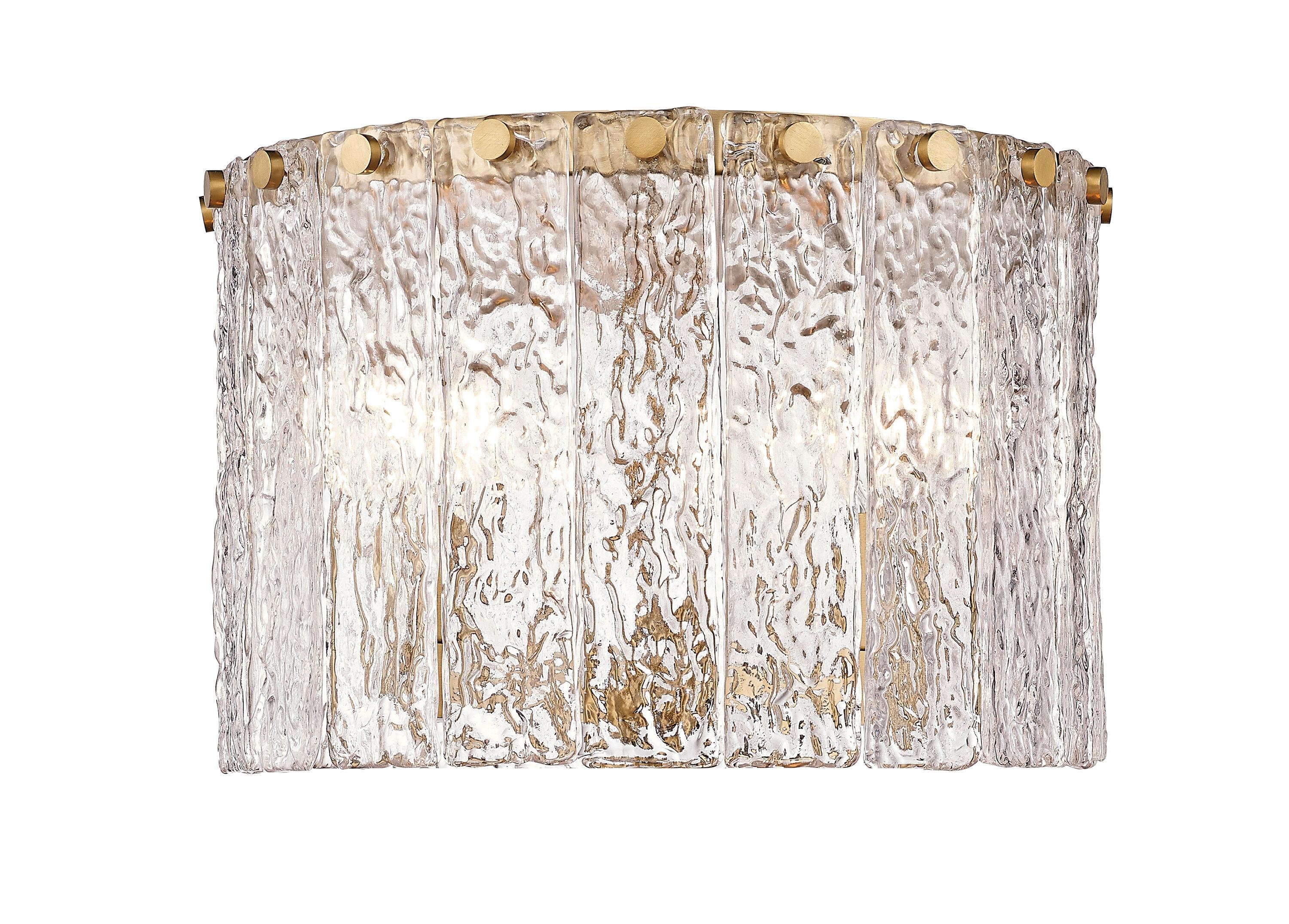 Z-Lite Glacier 3 - Light Flush Mount in  Modern Gold