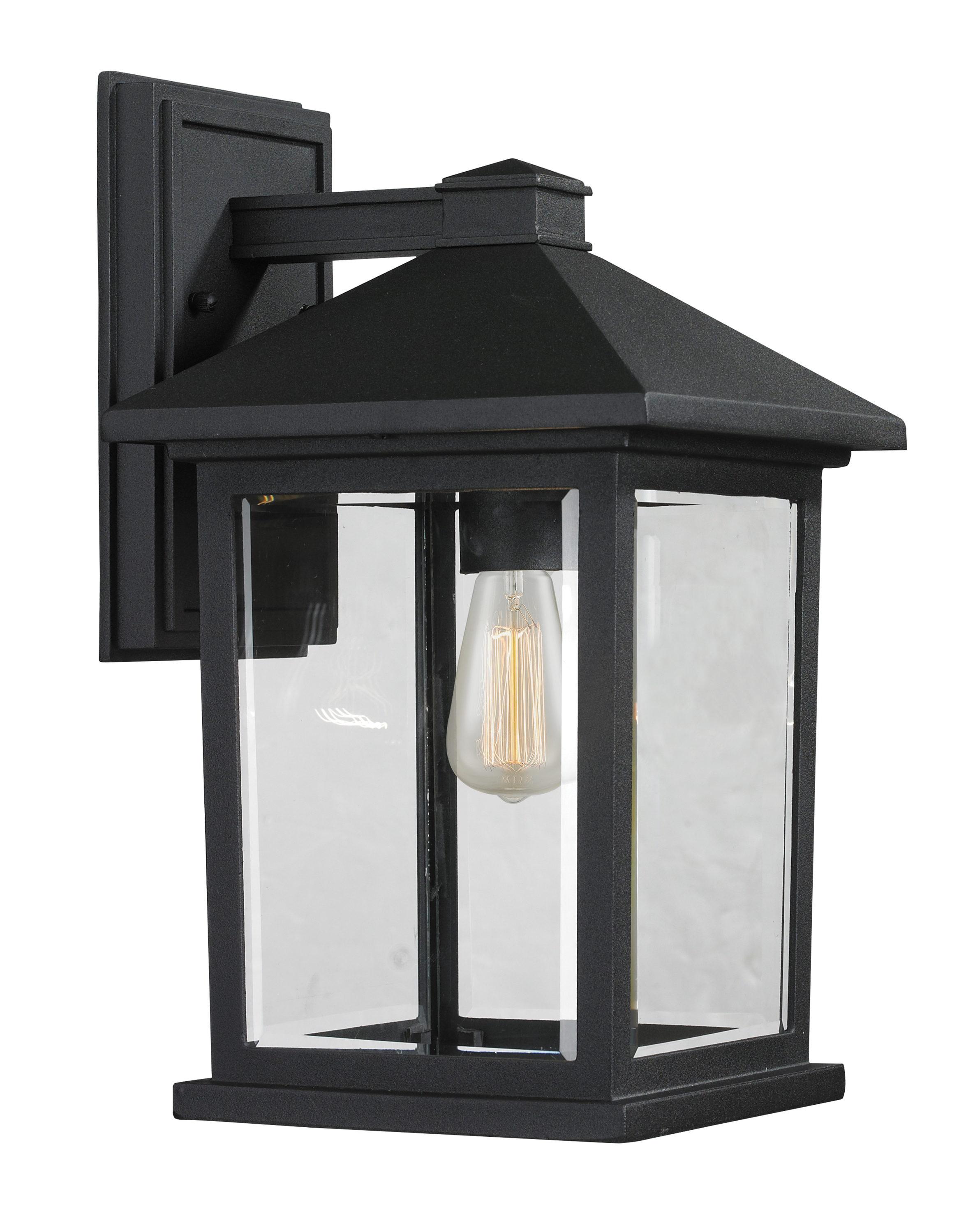 Z-Lite 531M-BK 1 Outdoor Wall Light, Black