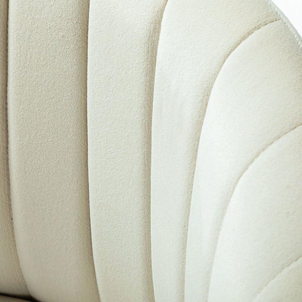 Ilia comtemperary wingback Task Chair Swivel Office Chair  with channel Tufted Back | Karat Home - IVORY