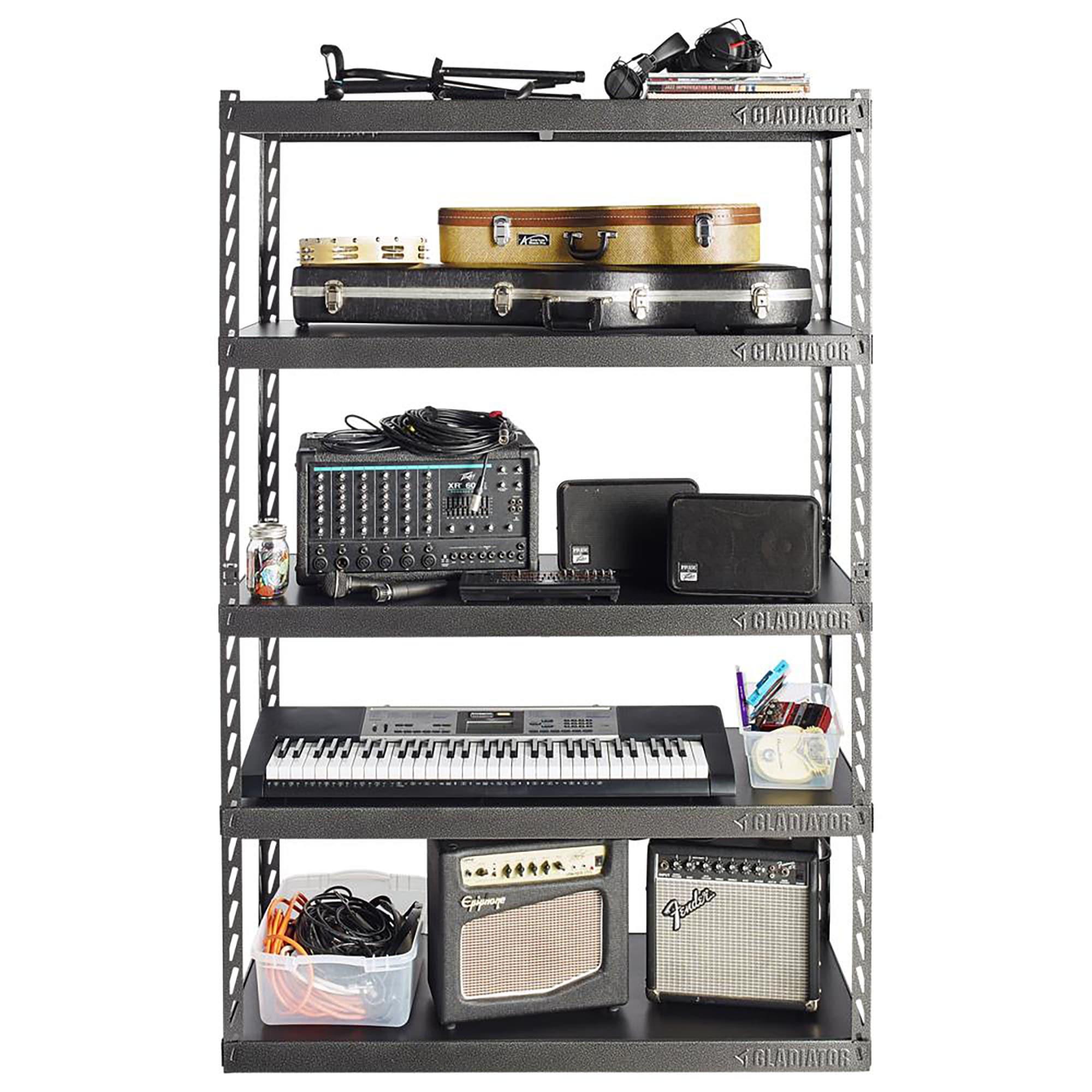 48" Wide EZ Connect Rack With Five Deep Shelves