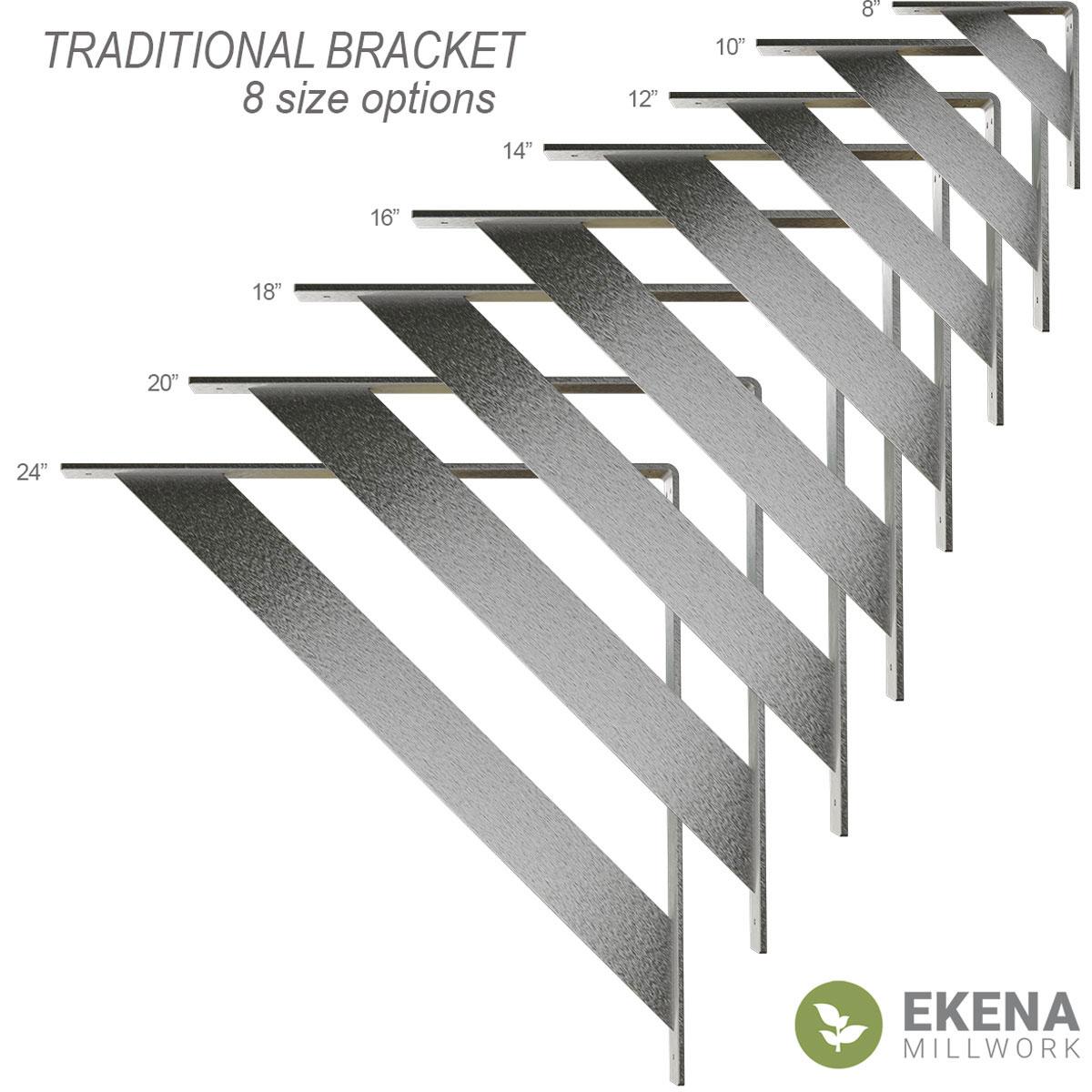 Traditional H 2'' W D Metal Bracket / Corbel