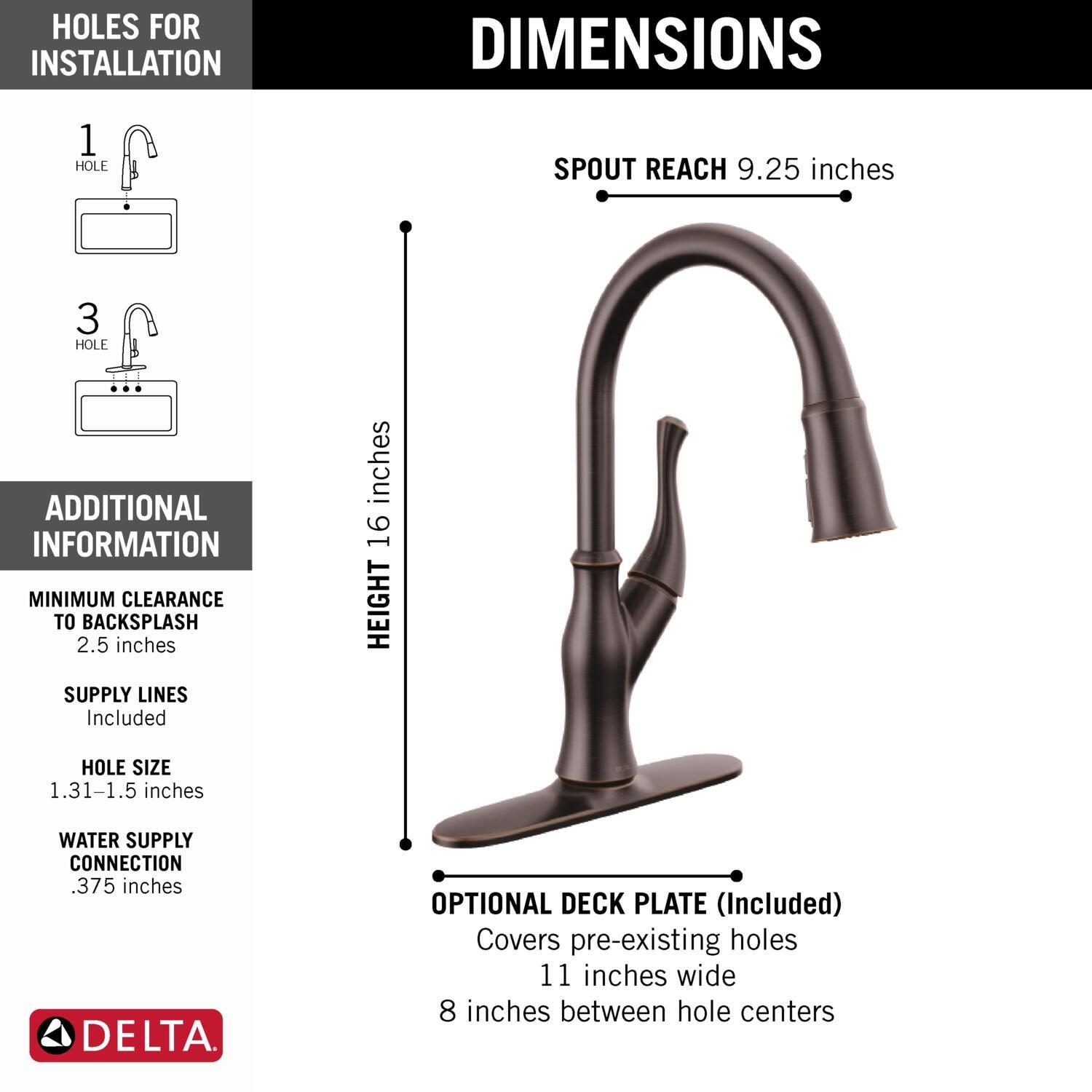 Ophelia Pull Down Single Handle Kitchen Faucet , add ShieldSpray to spray options