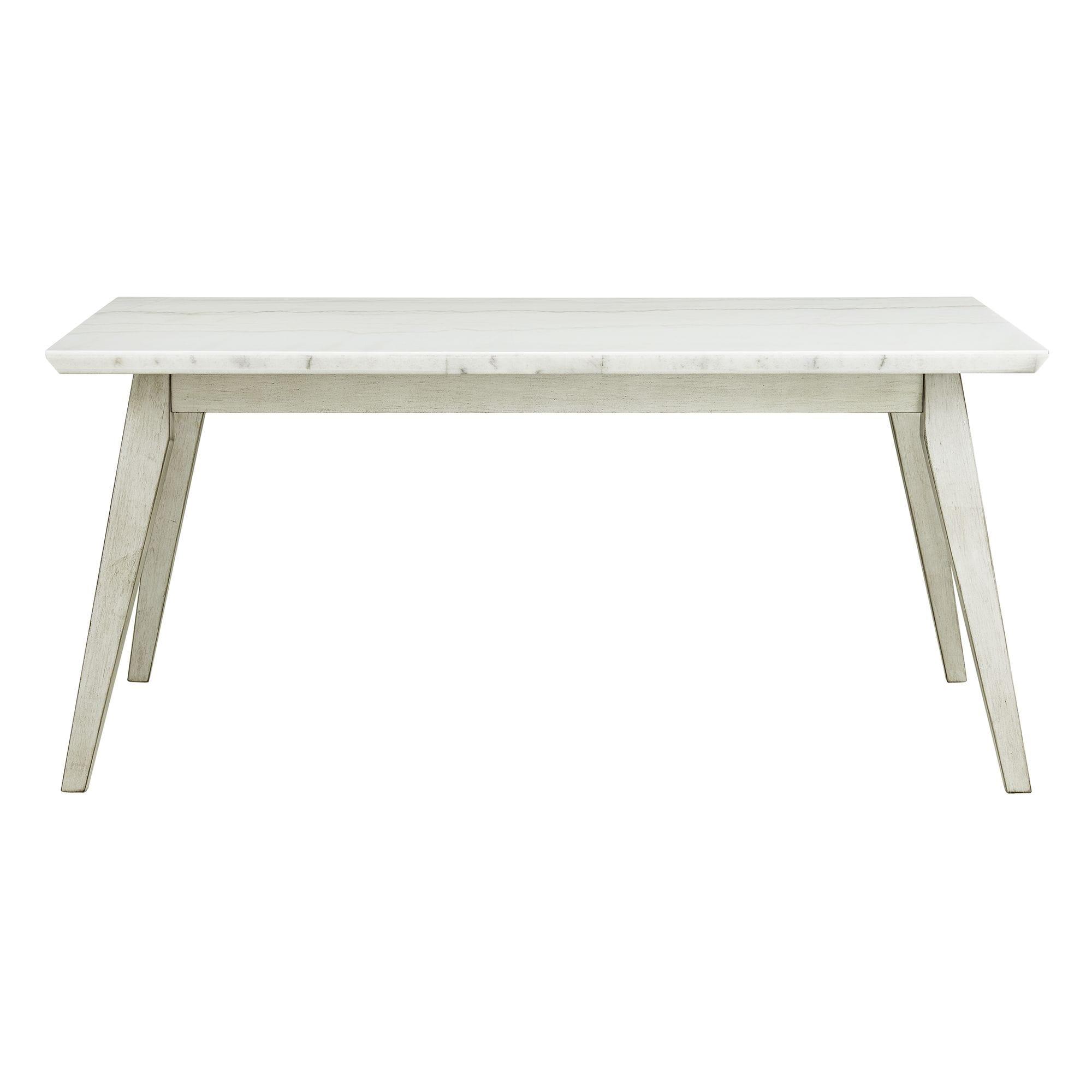 Picket House Furnishings  Kean  Dining Table w/white marble top in White