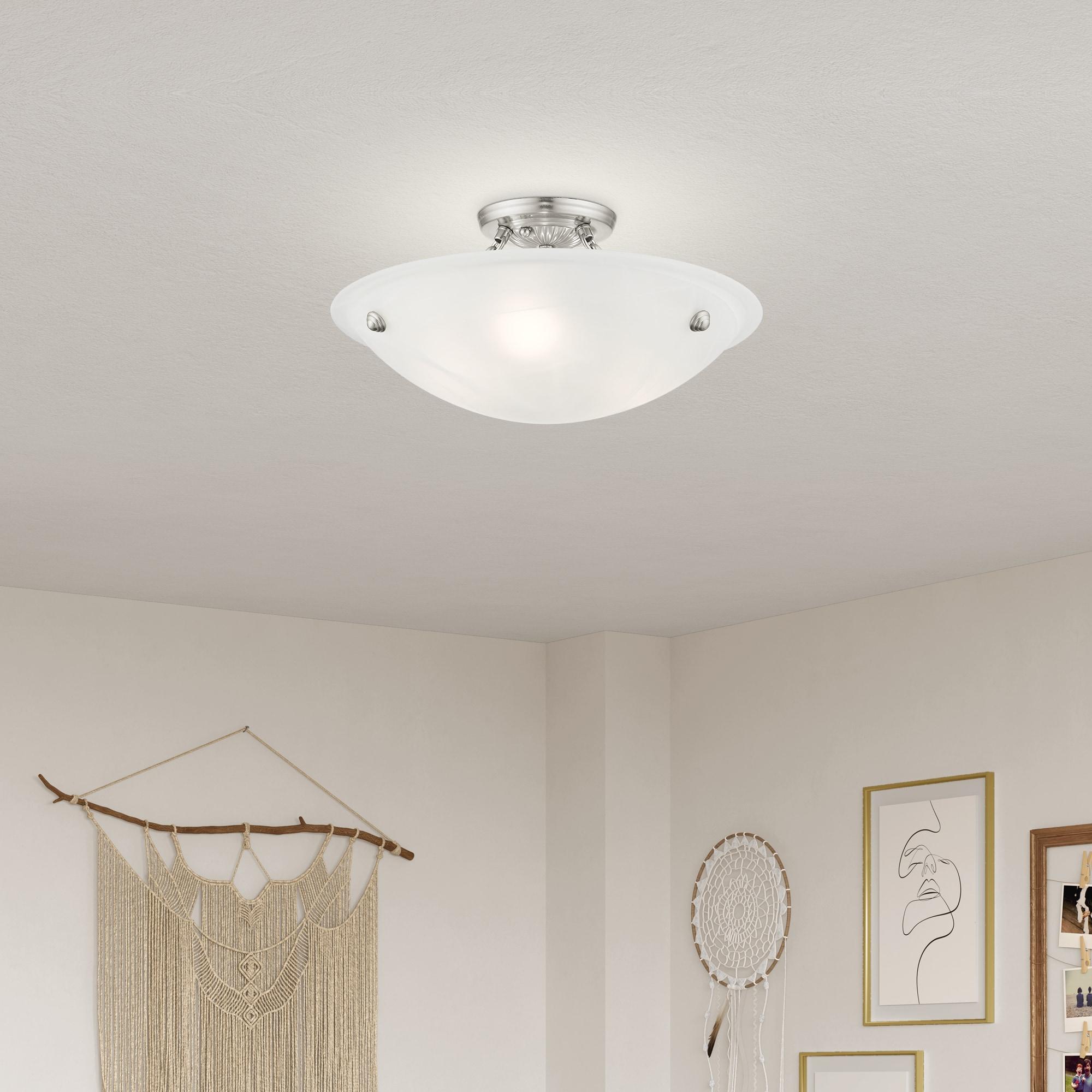 Livex Lighting - Oasis - 3 Light Flush Mount in Contemporary Style - 16 Inches