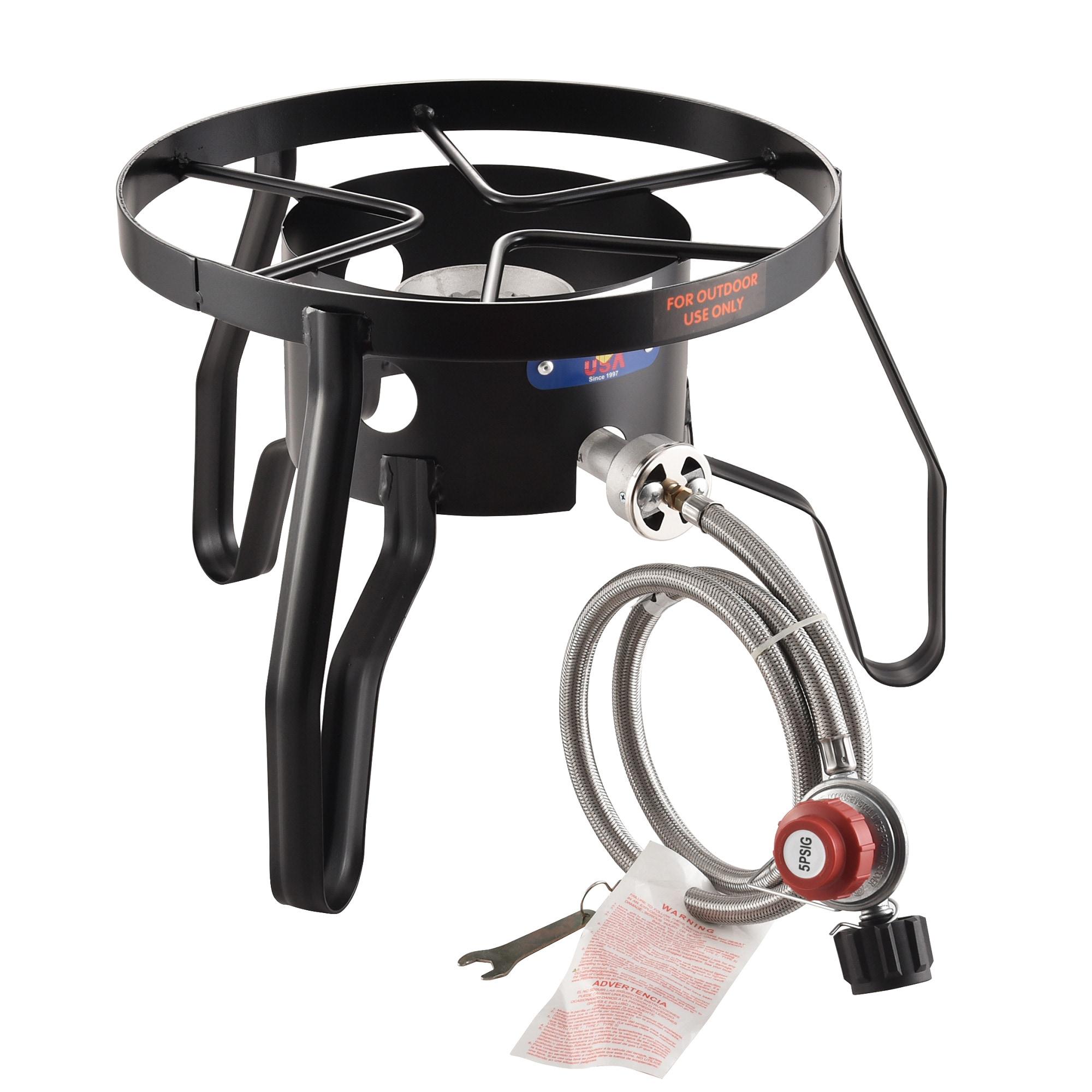 ARC USA 3831S Outdoor Propane Burner Cast Iron Turkey Fryer Camping Stove 37,000 BTU/H