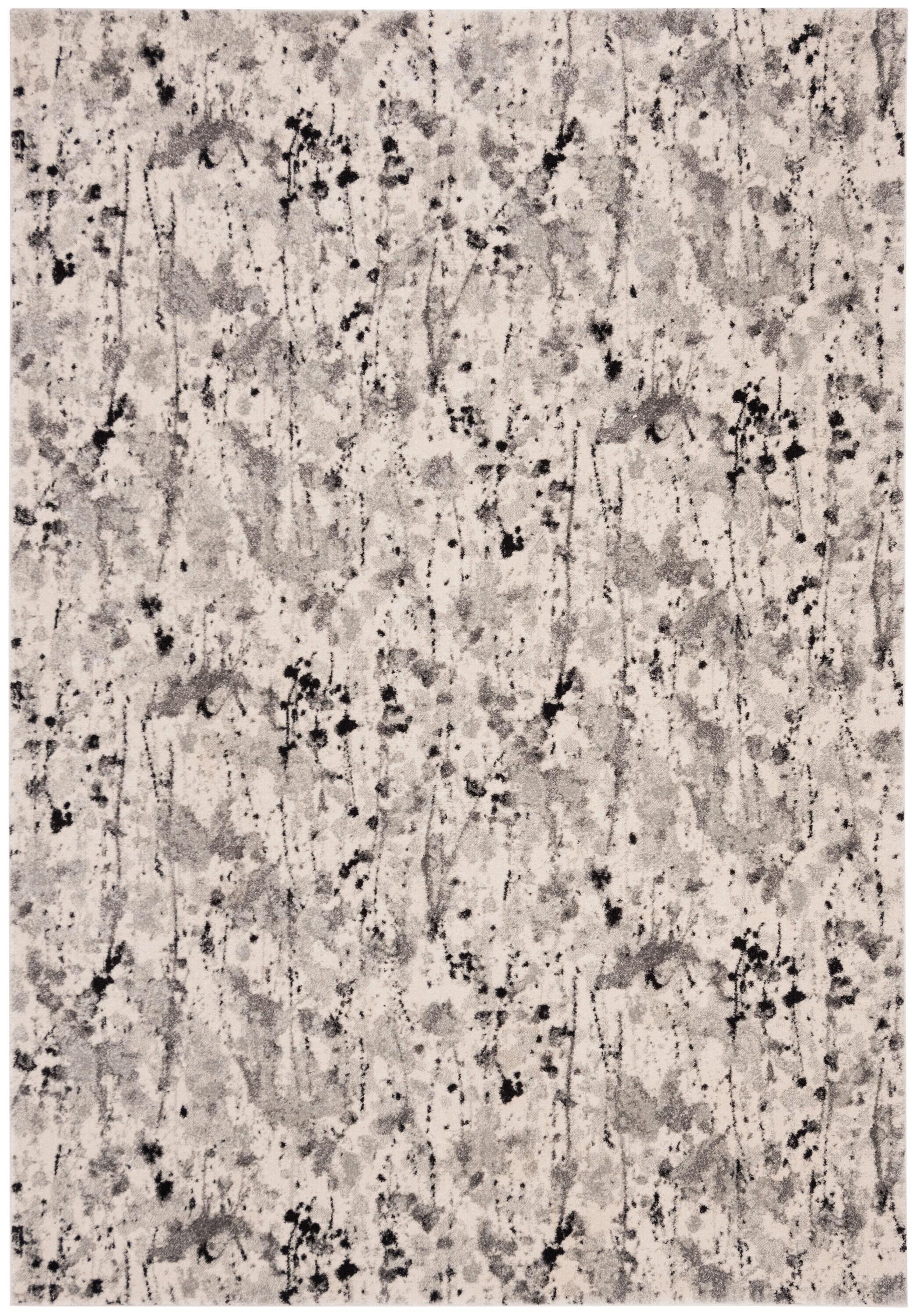 Evoke EVK284 Power Loomed Indoor Area Rug - Ivory/Grey - 4'x6' - Safavieh