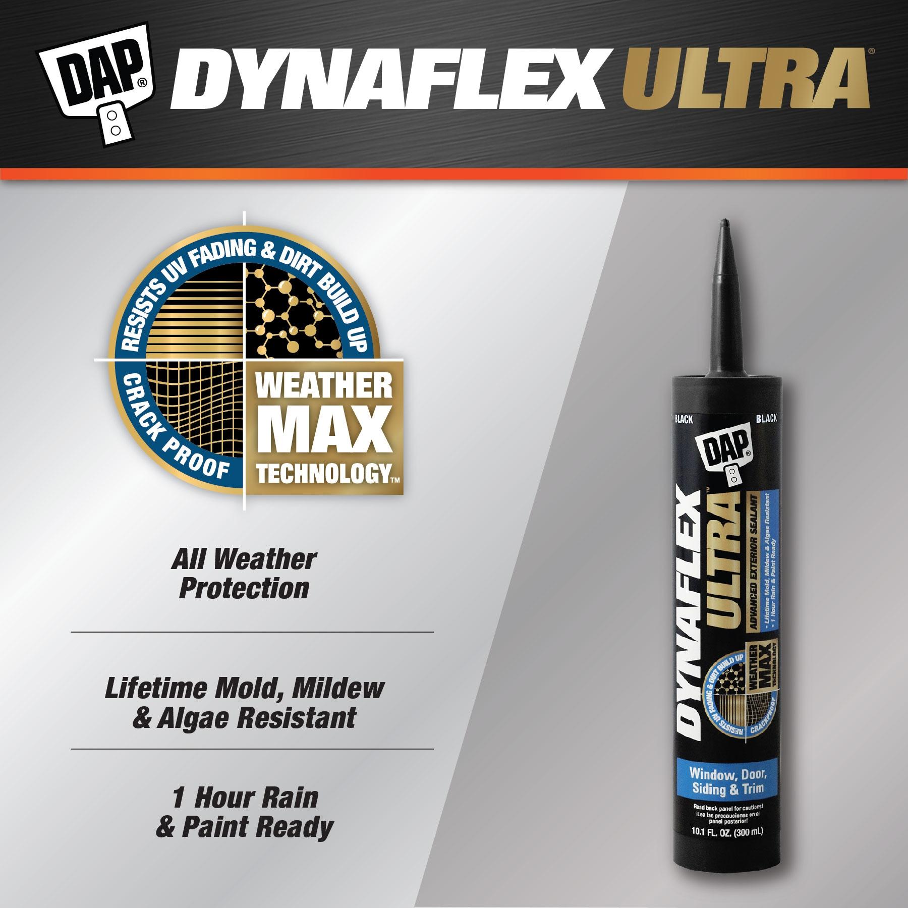 DAP Dynaflex Ultra Black Advanced Latex Waterproof Sealant 10.1 oz