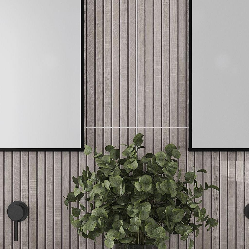 Apollo Tile Bois Ribbon 23.77" x 47.25" Matte Natural Porcelain Deco Wall and Floor Tile 15.49 sqft/case 2-pack