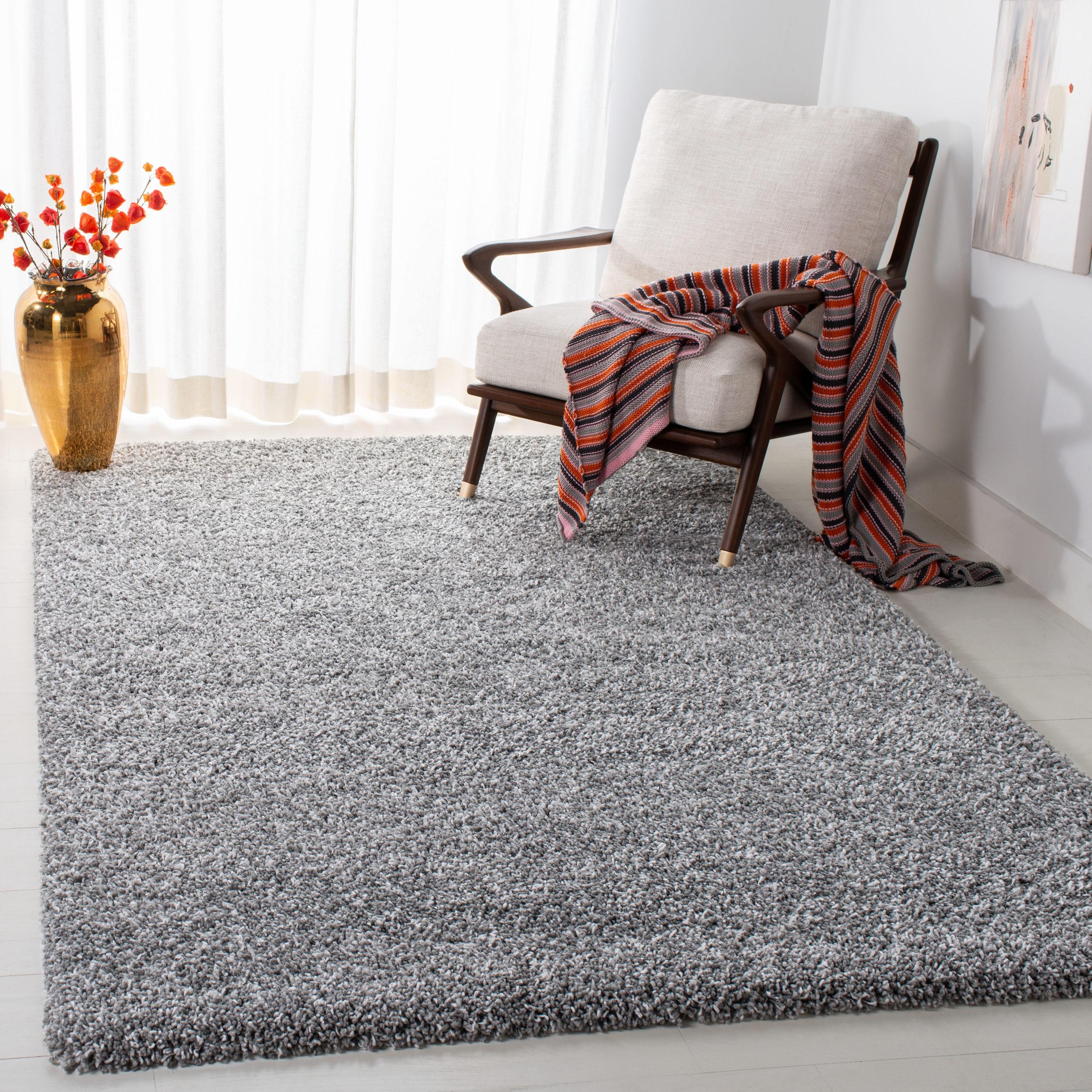 Evolution Shag EVO520 Power Loomed Area Rug - Grey - 5'3"x7'6" - Safavieh.