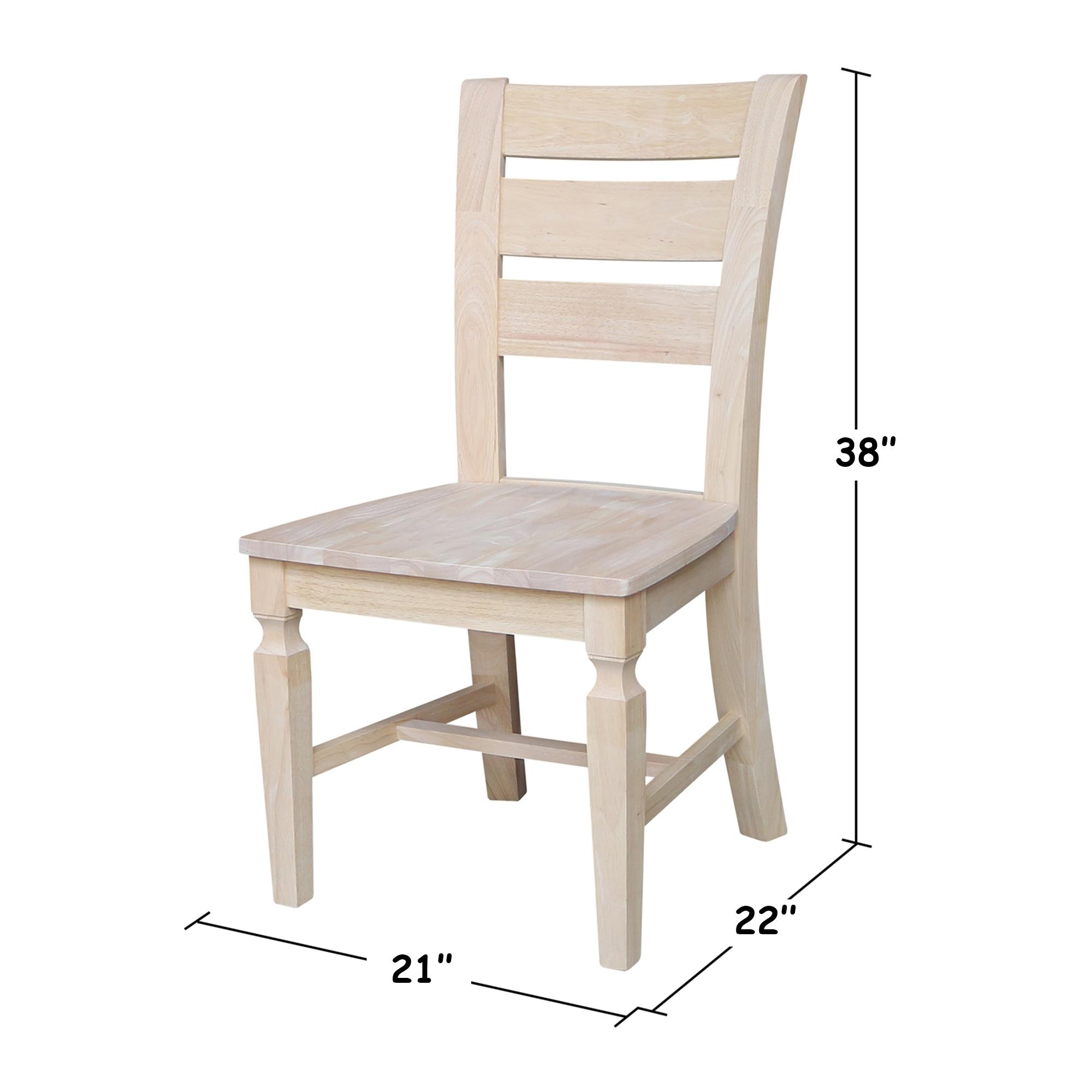 International Concepts Vista Ladderback Chairs, Set of 2