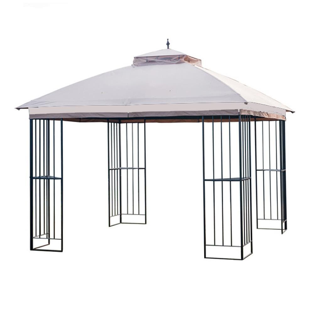 KUF Replacement Canopy for The Garden Treasures Steel Finial Gazebo - Standard 350 - Beige