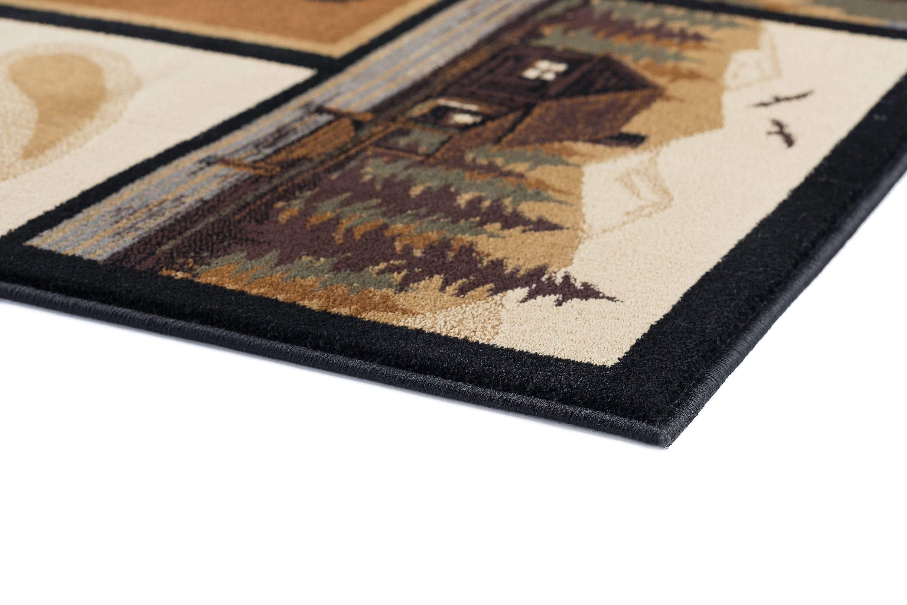 Nature Novelty 4' x 5' Multi-Color Polypropylene Indoor Area Rug