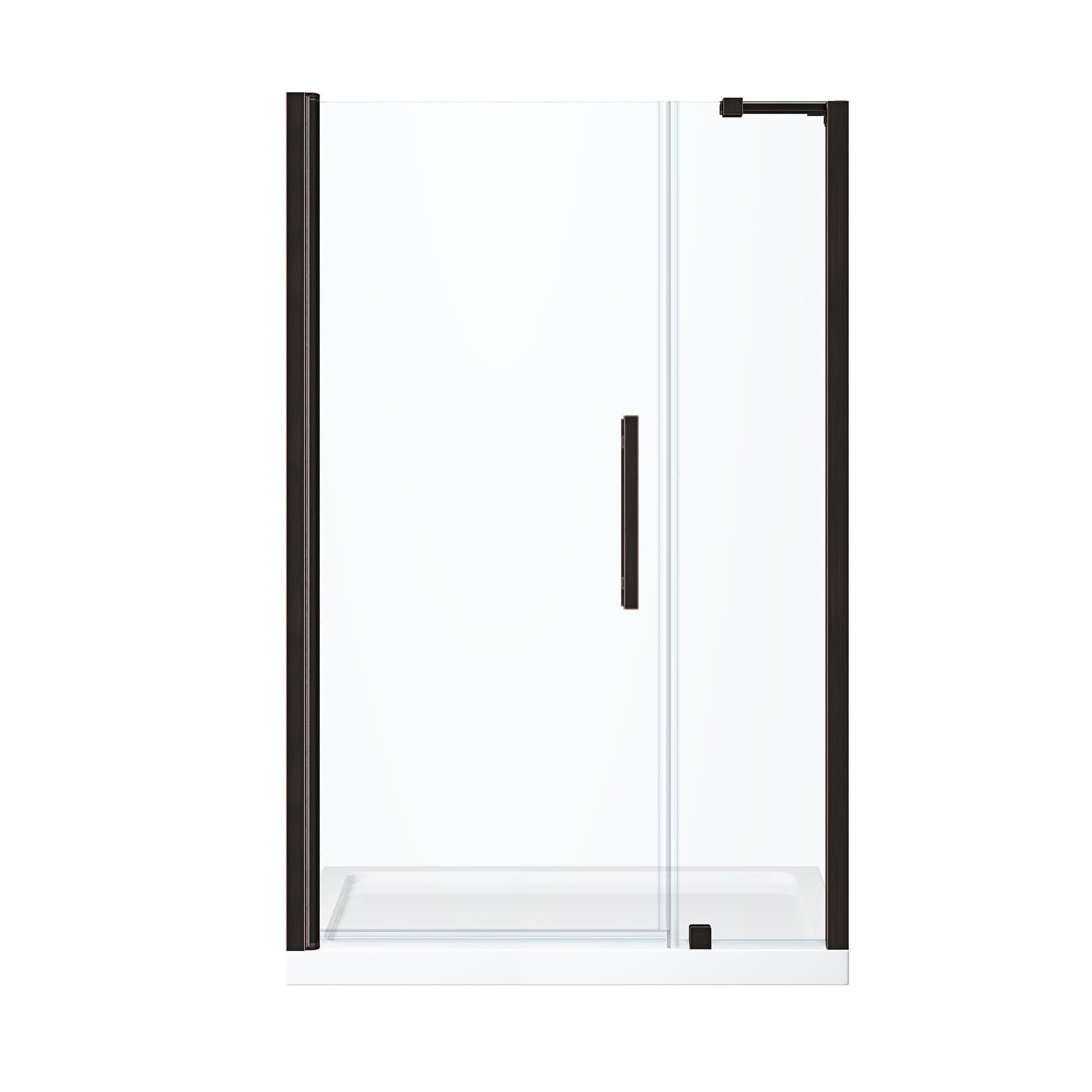 Endless Pasadena 47" W x 72" H Alcove Frameless Shower Kit, Door, Panel, Base