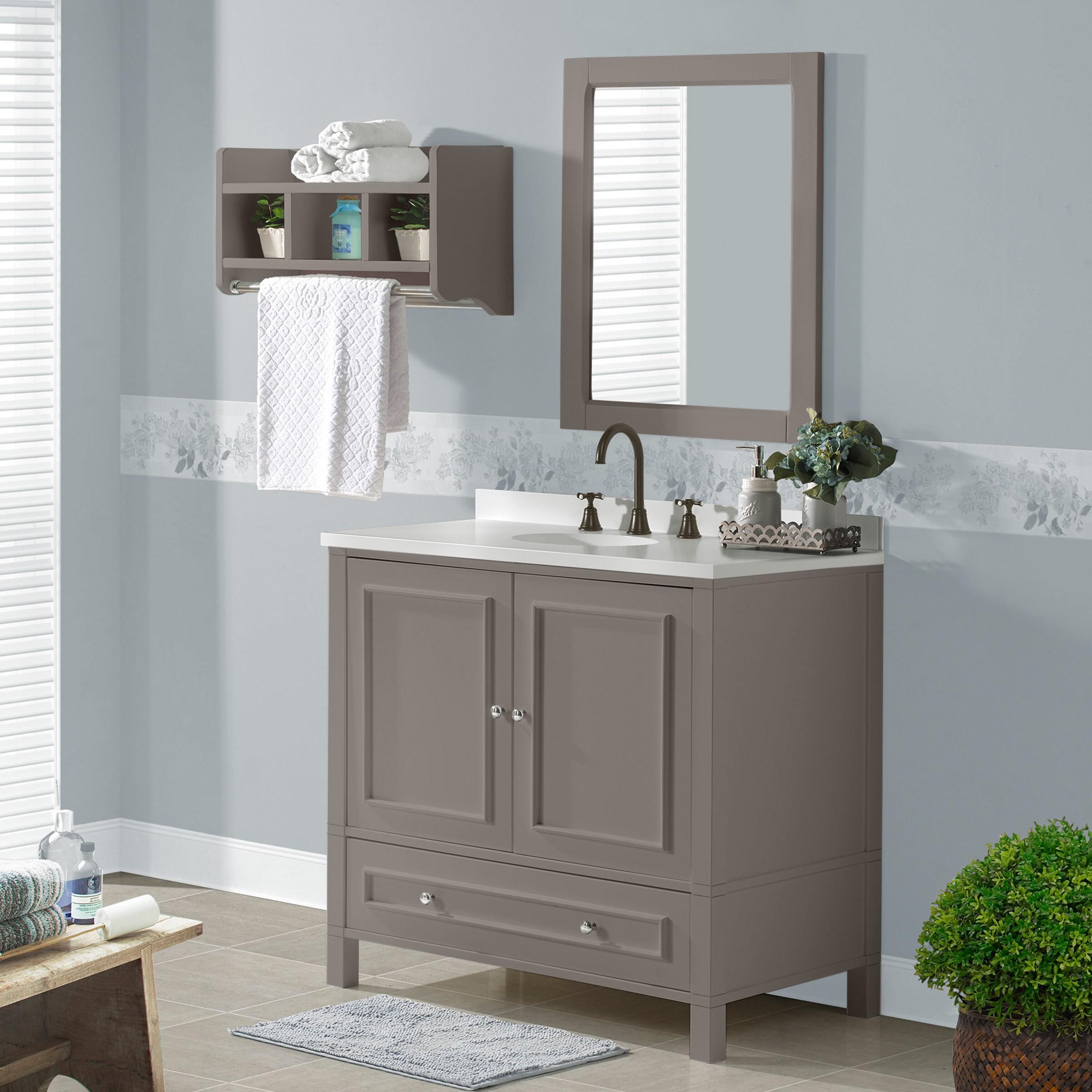 Williamsburg 36"W Transitional Style Vanity Cabinet With Soft Close Doors And Drawers
