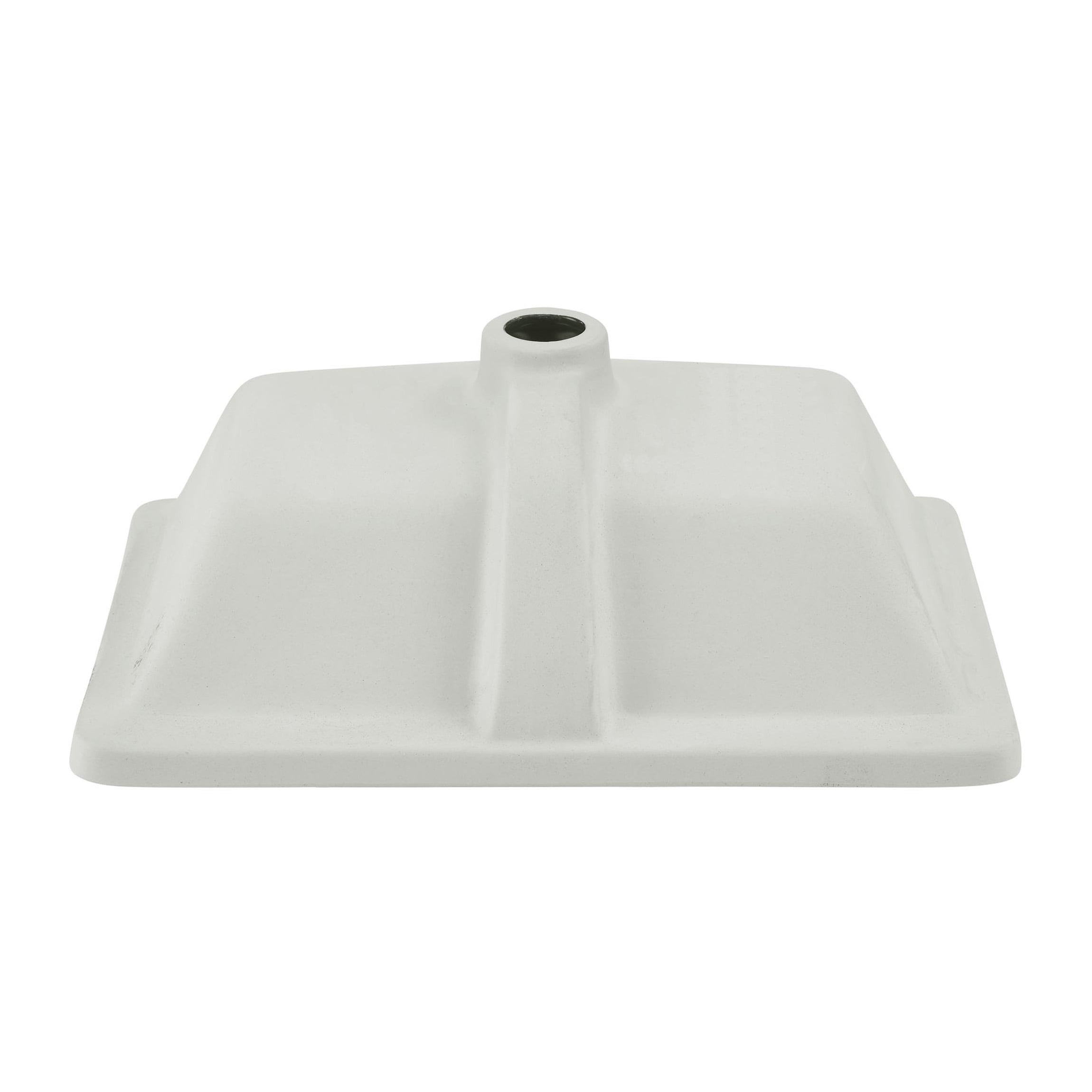 Matte Black Ceramic Rectangular Undermount Bathroom Sink