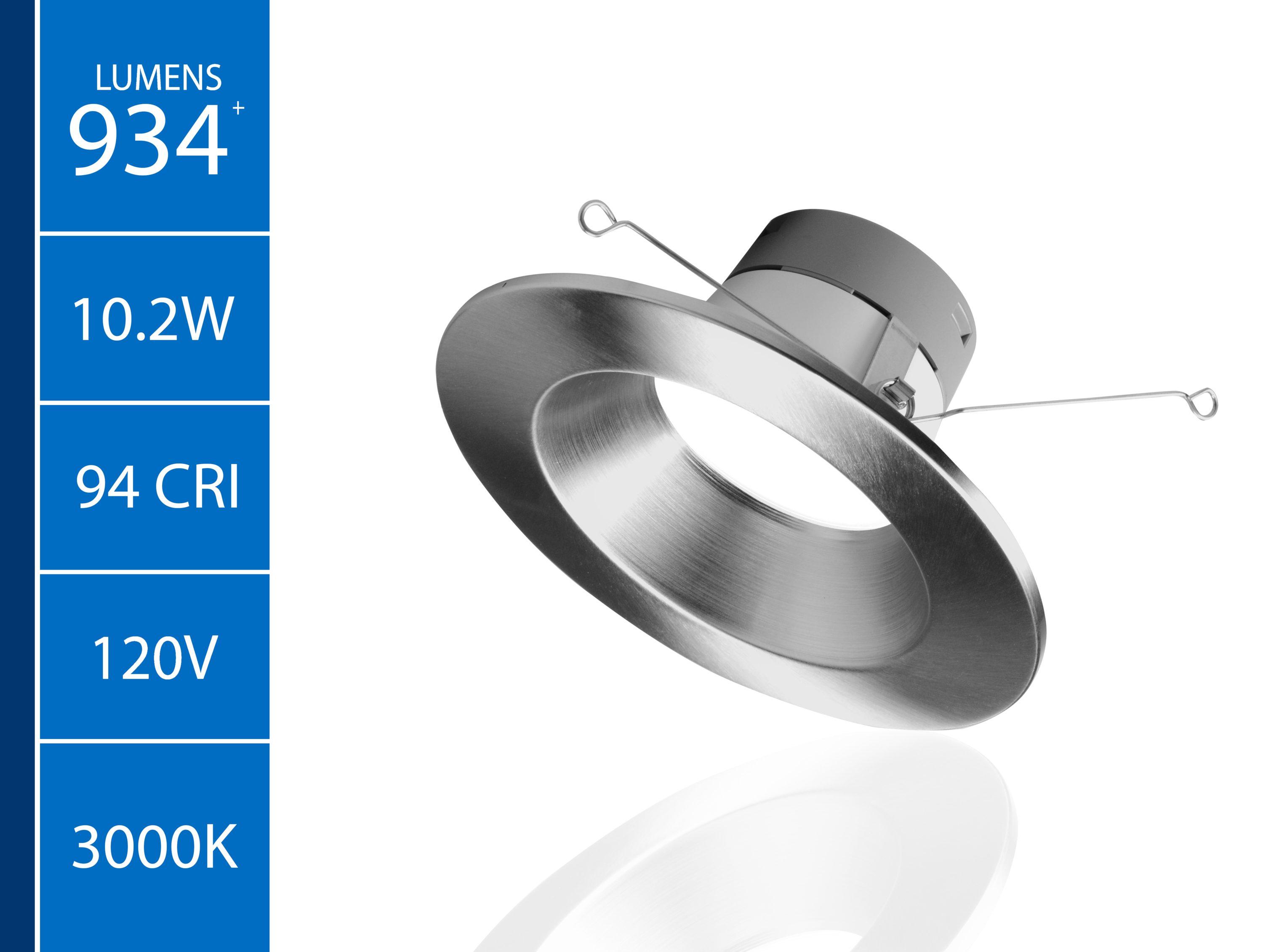 6'' Dimmable Air-Tight IC Rated LED Retrofit Recessed Lighting Kit