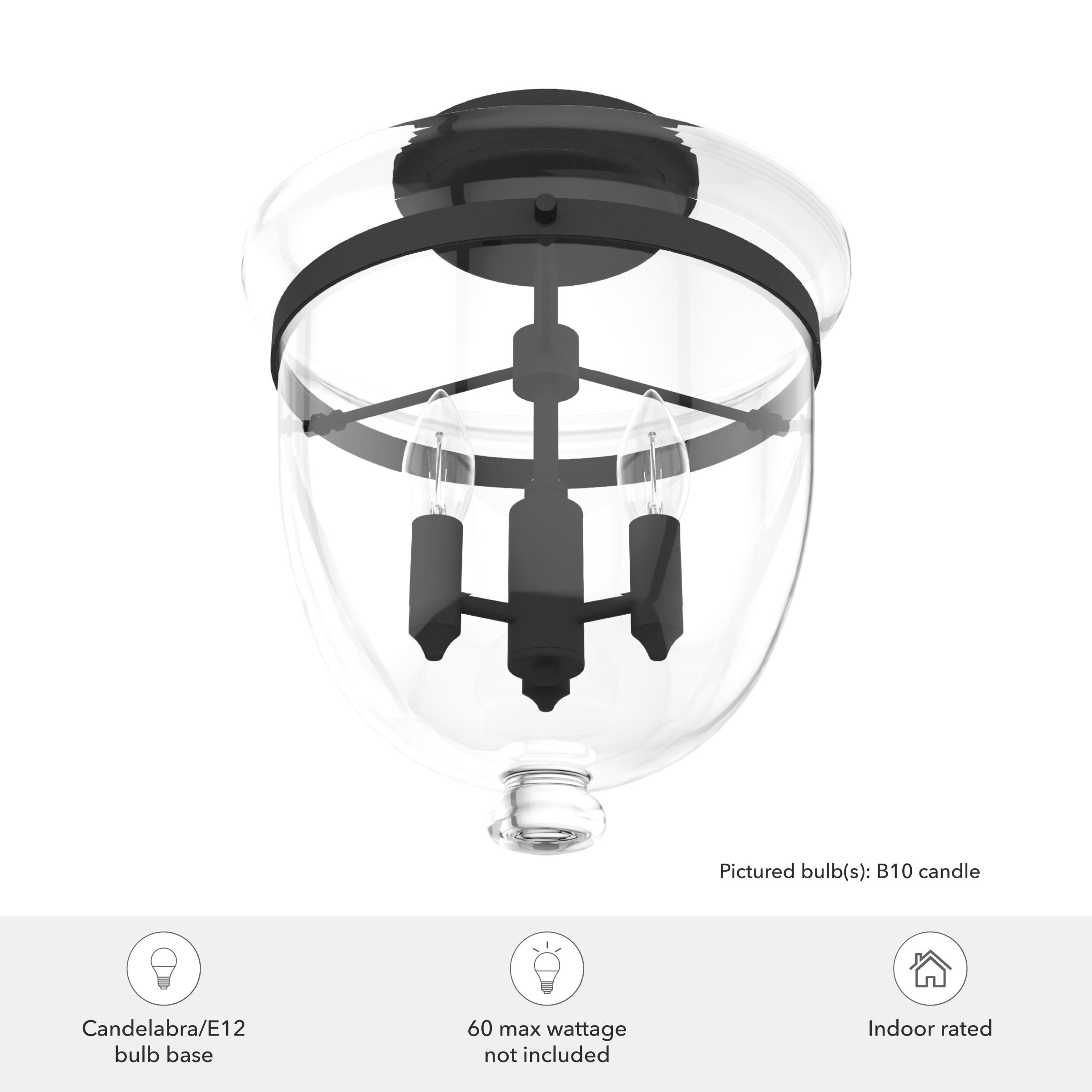 Belltown 3 - Light 13'' Unique/Statement Urn Semi Flush Mount