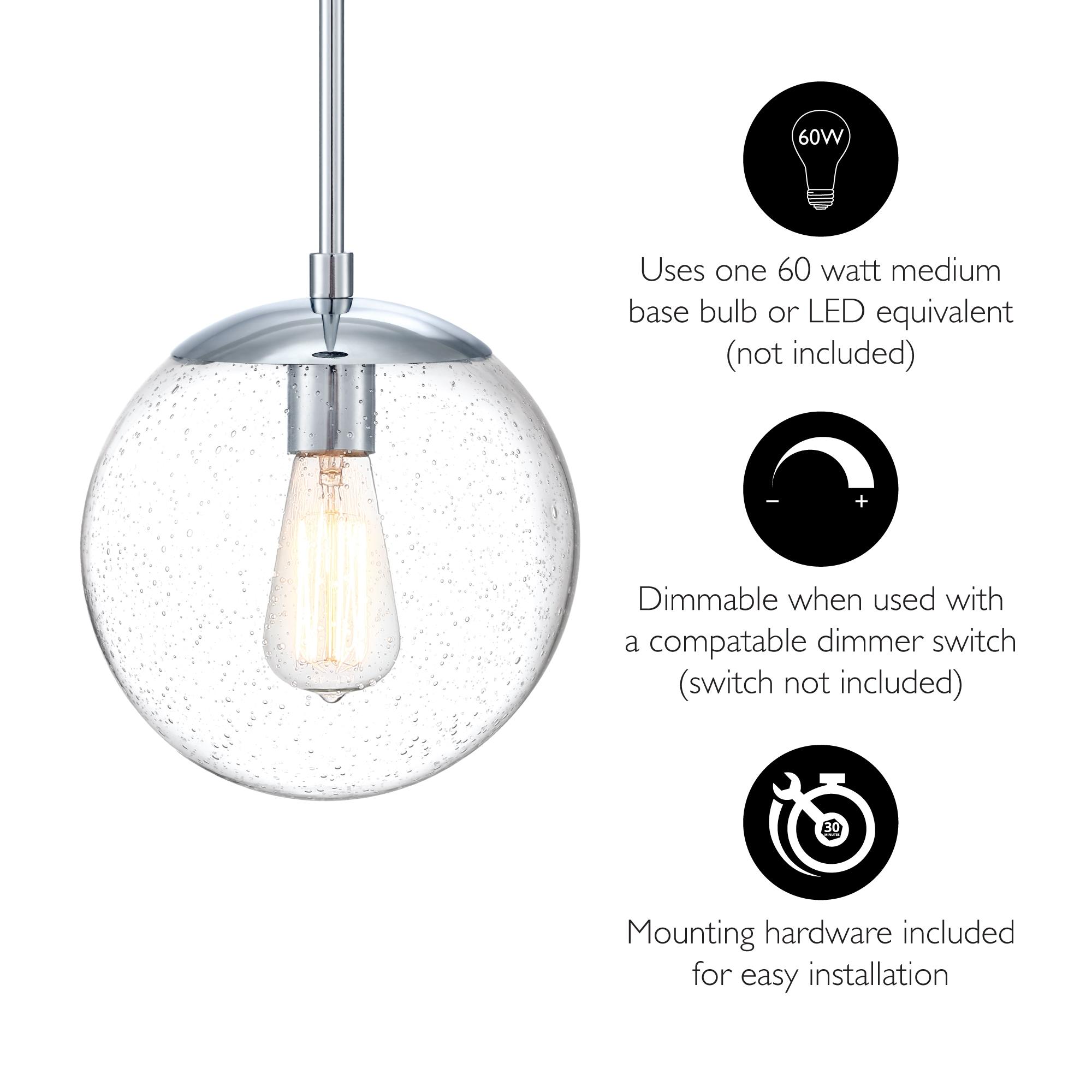 Design House  Gracelyn Pendant Light in Polished Chrome