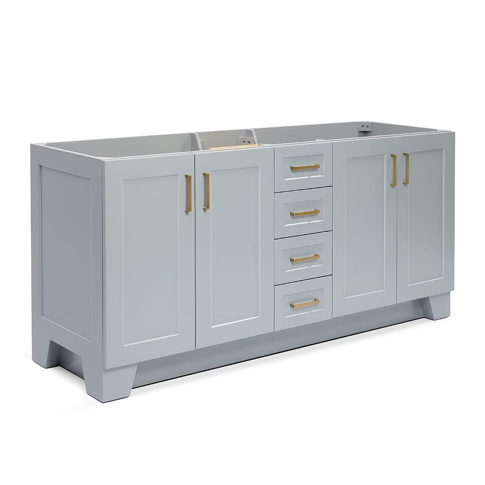 Ariel Q072d-Bc Taylor 72" Free Standing Hardwood Double Vanity Cabinet Only - Grey