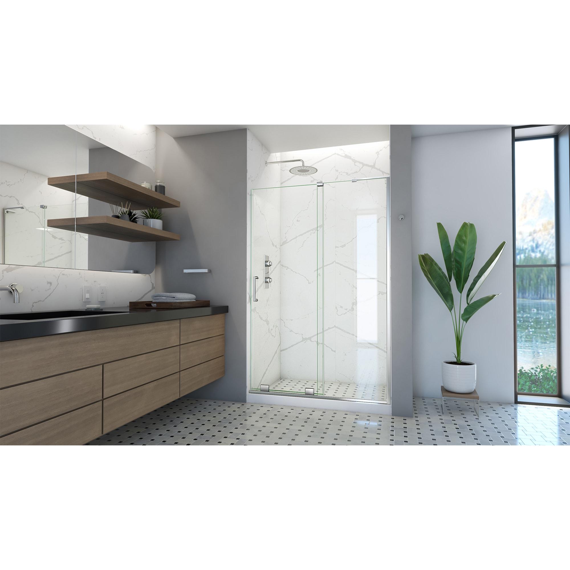 DreamLine Mirage-X 44 - 48 inch W x 71 inch H Frameless Sliding Shower Door