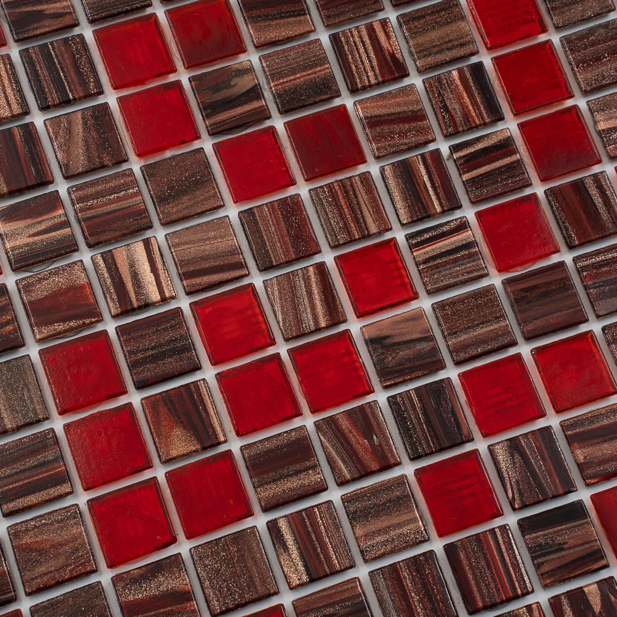 Mingles 0.8" x 0.8" Glass Grid Mosaic Wall & Floor Tile