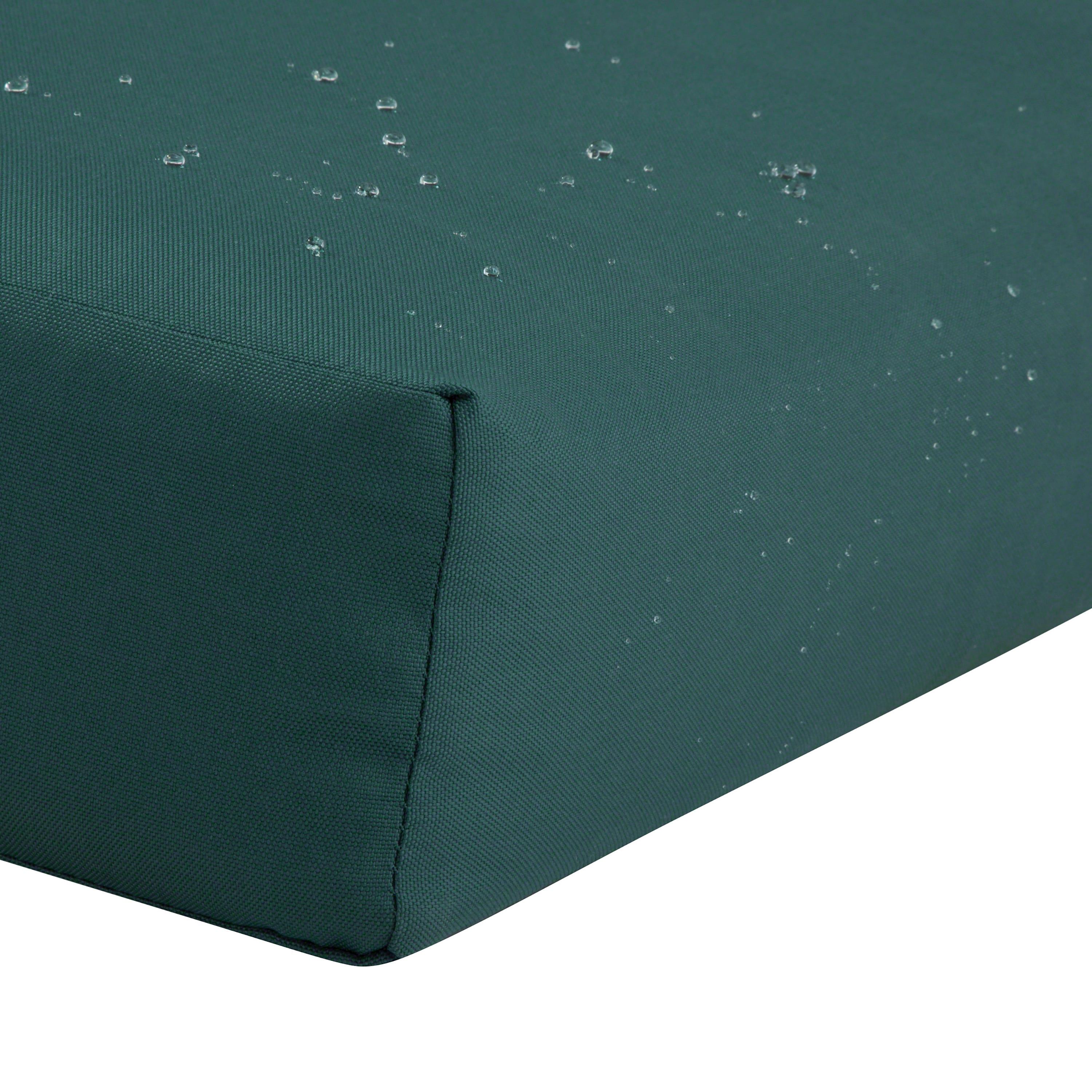 Mallard Green Water-Resistant Outdoor Bench Cushion