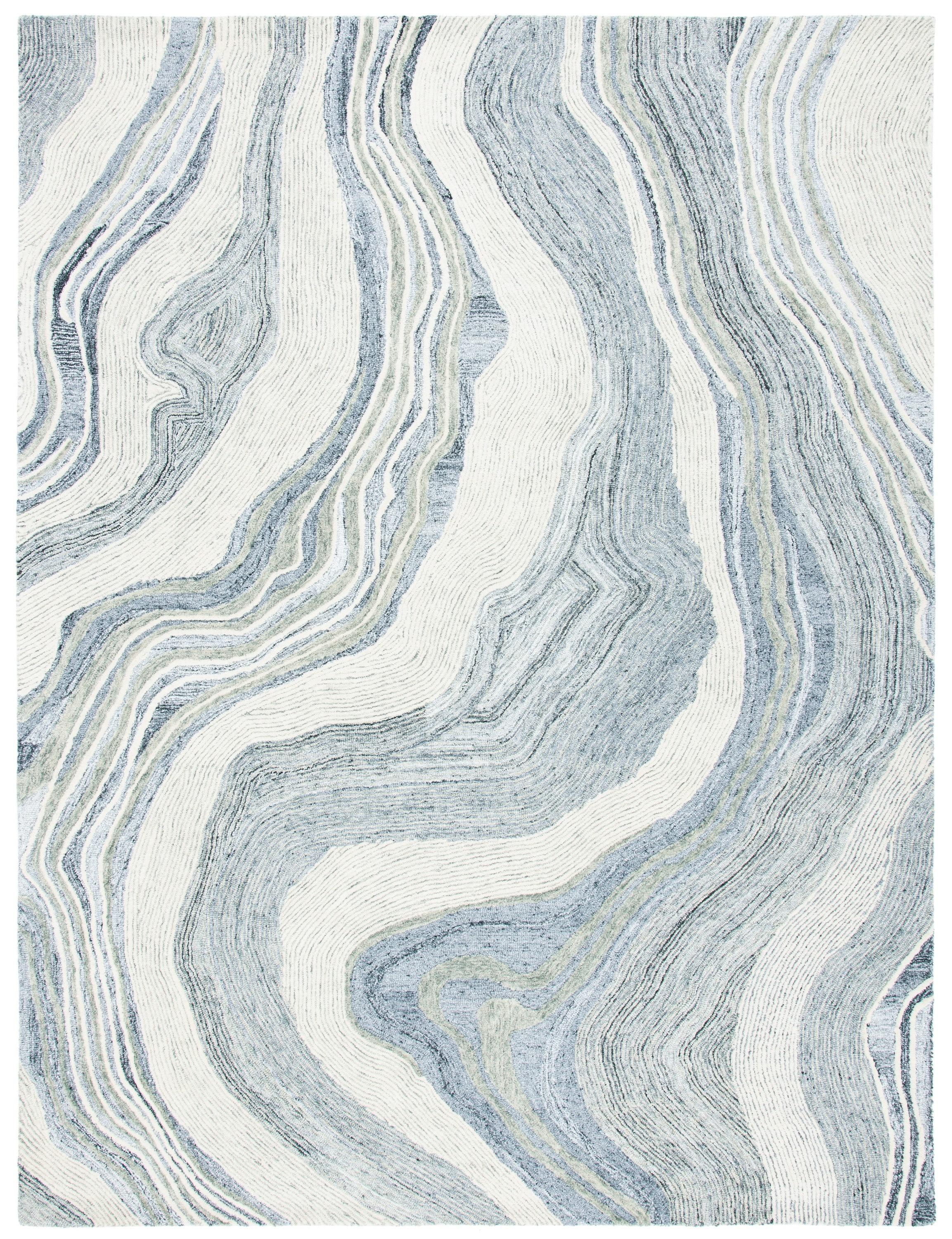 Fifth Avenue FTV121 Hand Tufted Indoor Area Rug - Grey/Ivory - 8'x10' - Safavieh