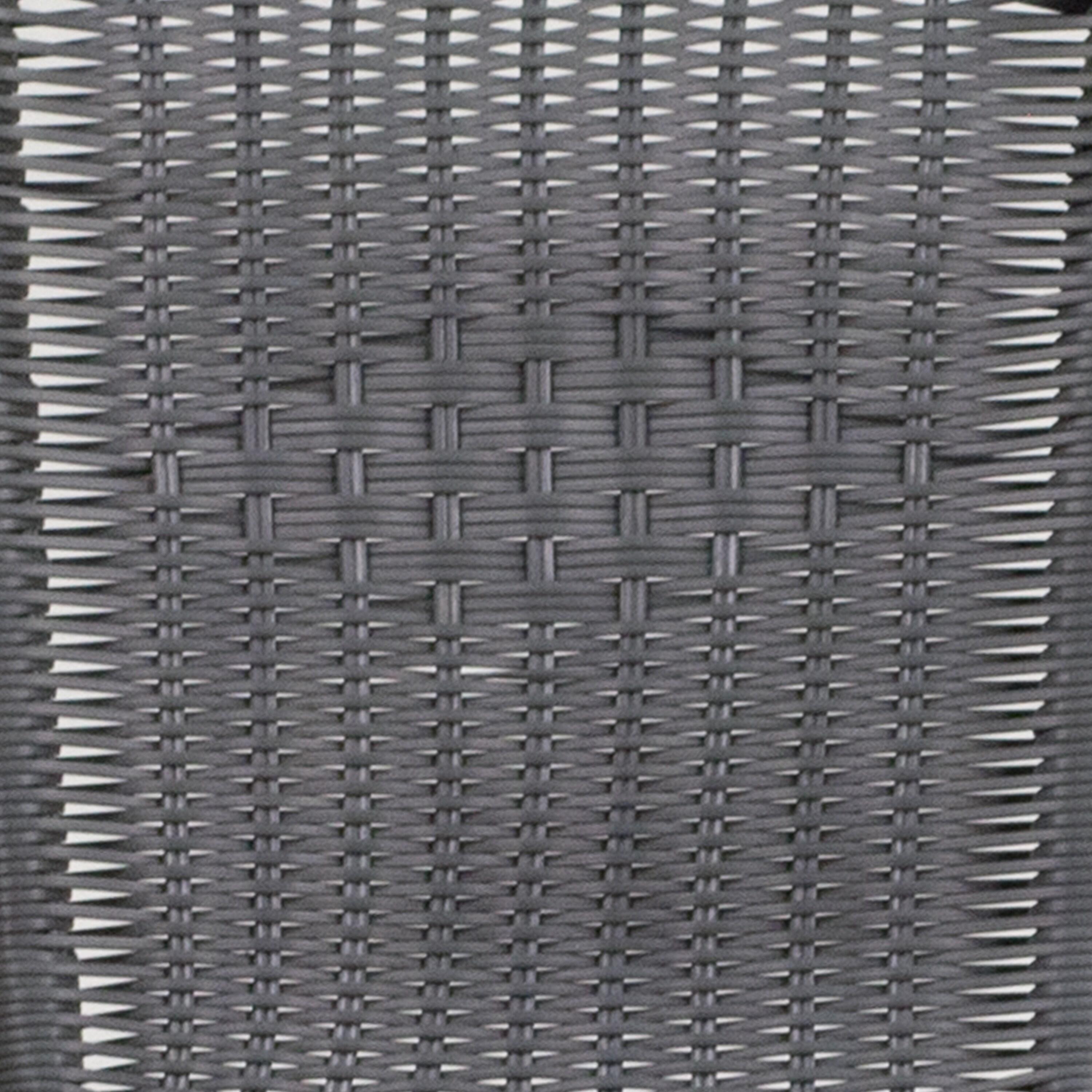 Flash Furniture Lila 2 Pack Gray Rattan Indoor-Outdoor Restaurant Stack Chair