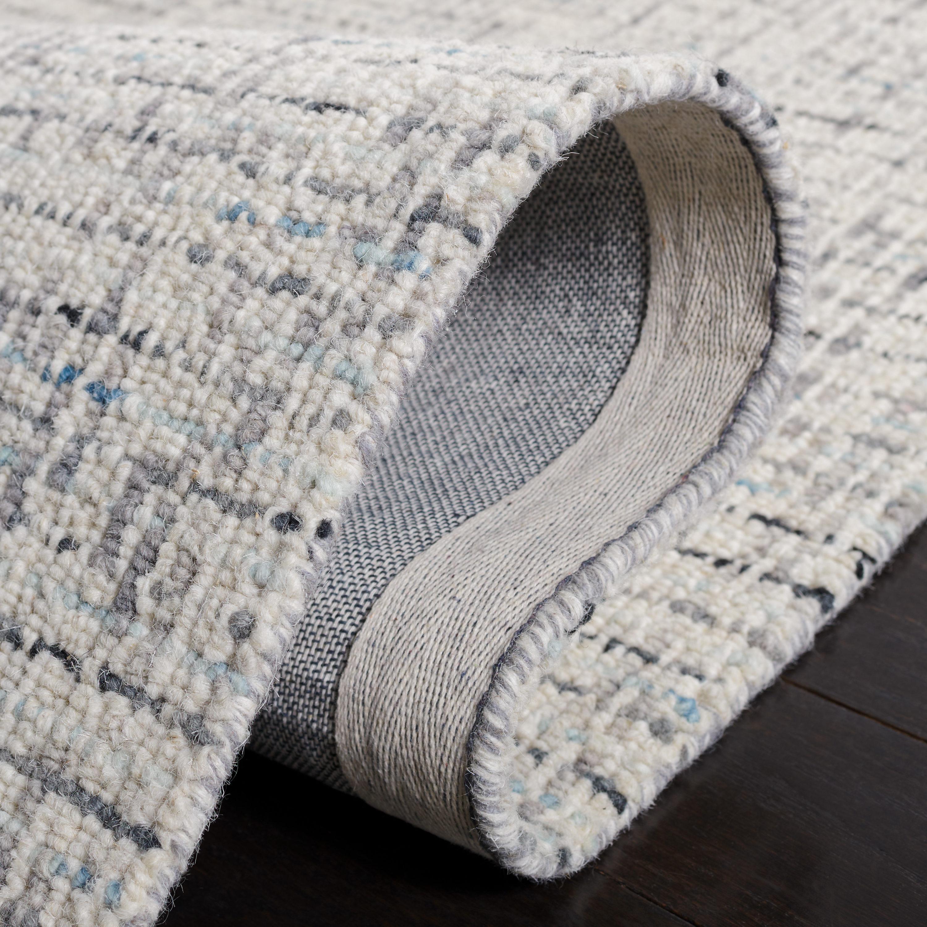 Abstract ABT468 Handmade Indoor Area Rug - Gray/Ivory - 6'x9' - Safavieh