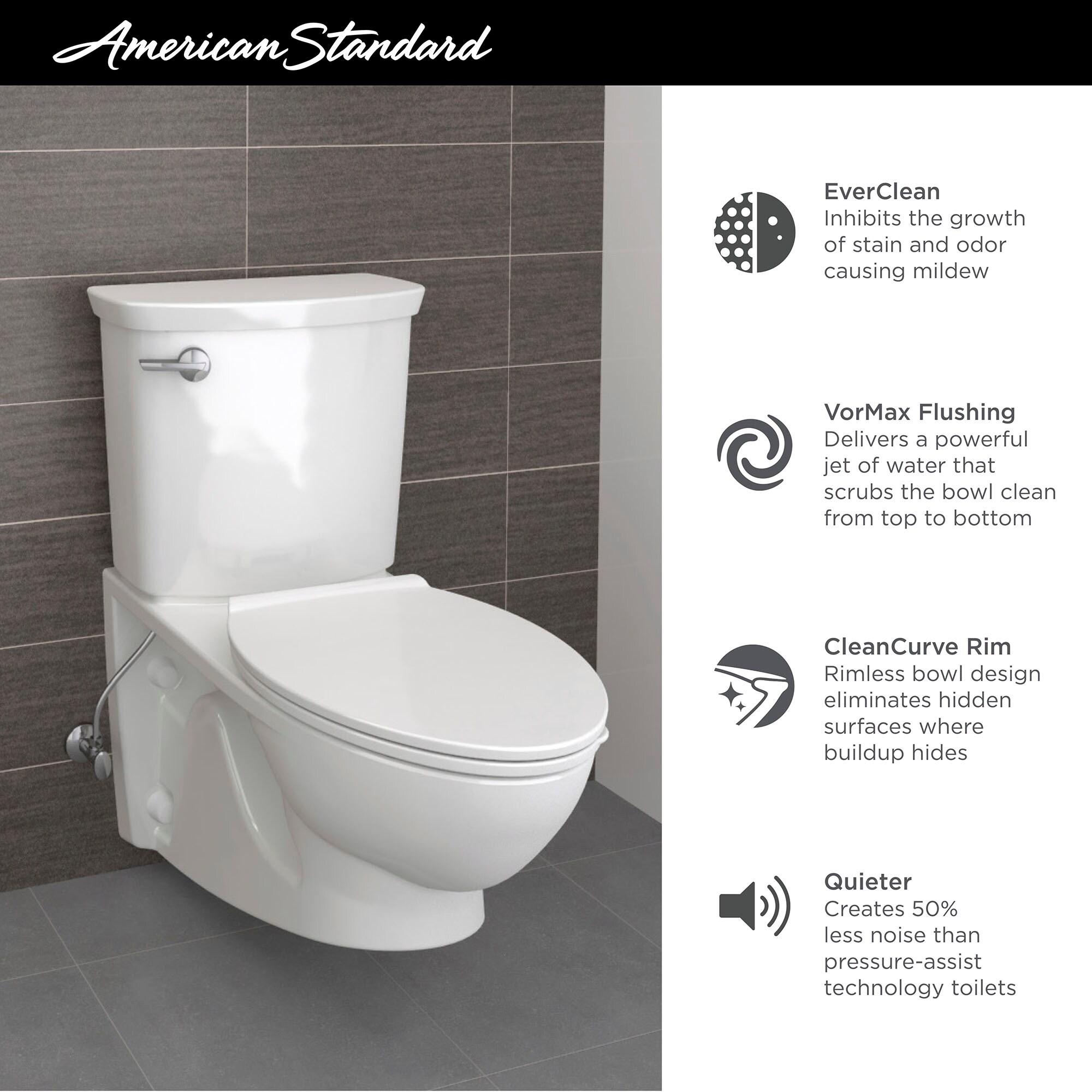 American Standard 2882107.020 American Standard Glenwall 1.28 Gallons GPF Elongated Wall Mounted Kit (Seat Not Included)