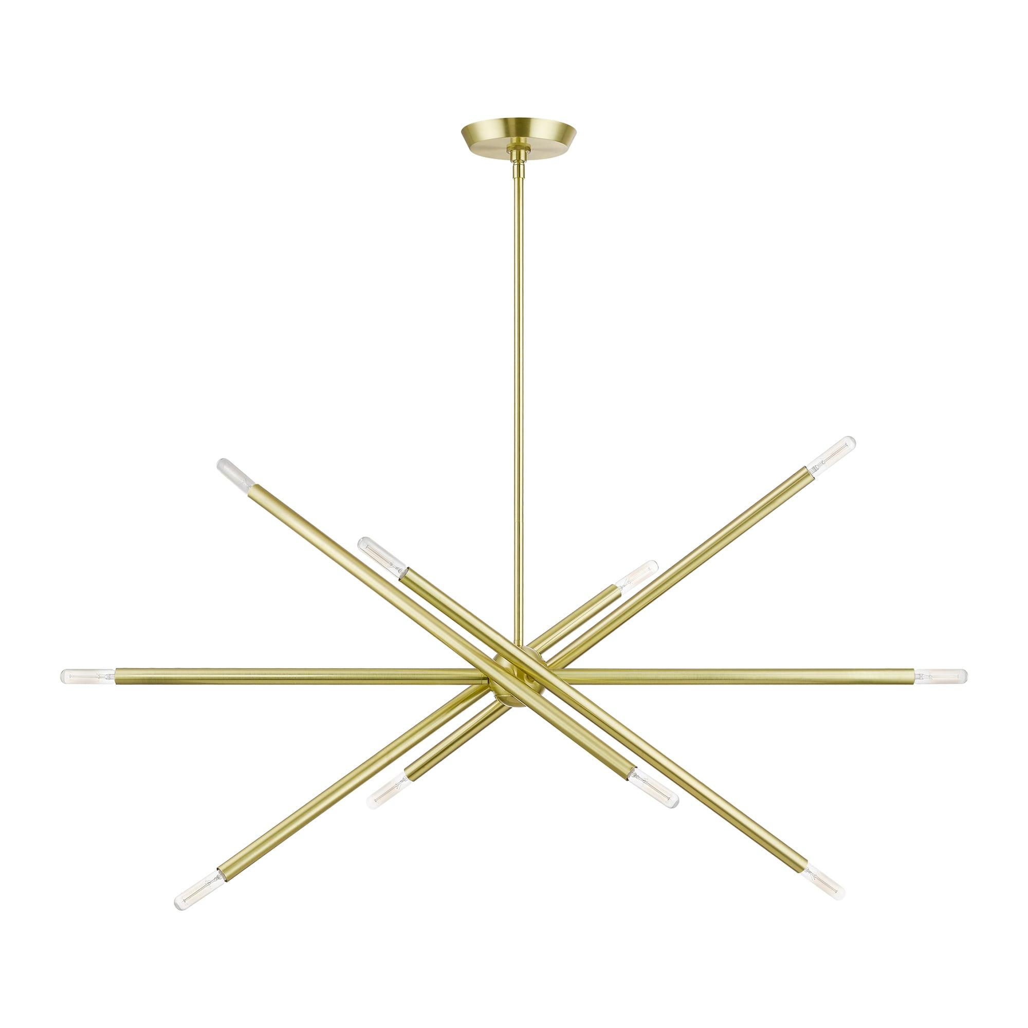 Livex Lighting Soho 10 - Light Chandelier in  Satin Brass