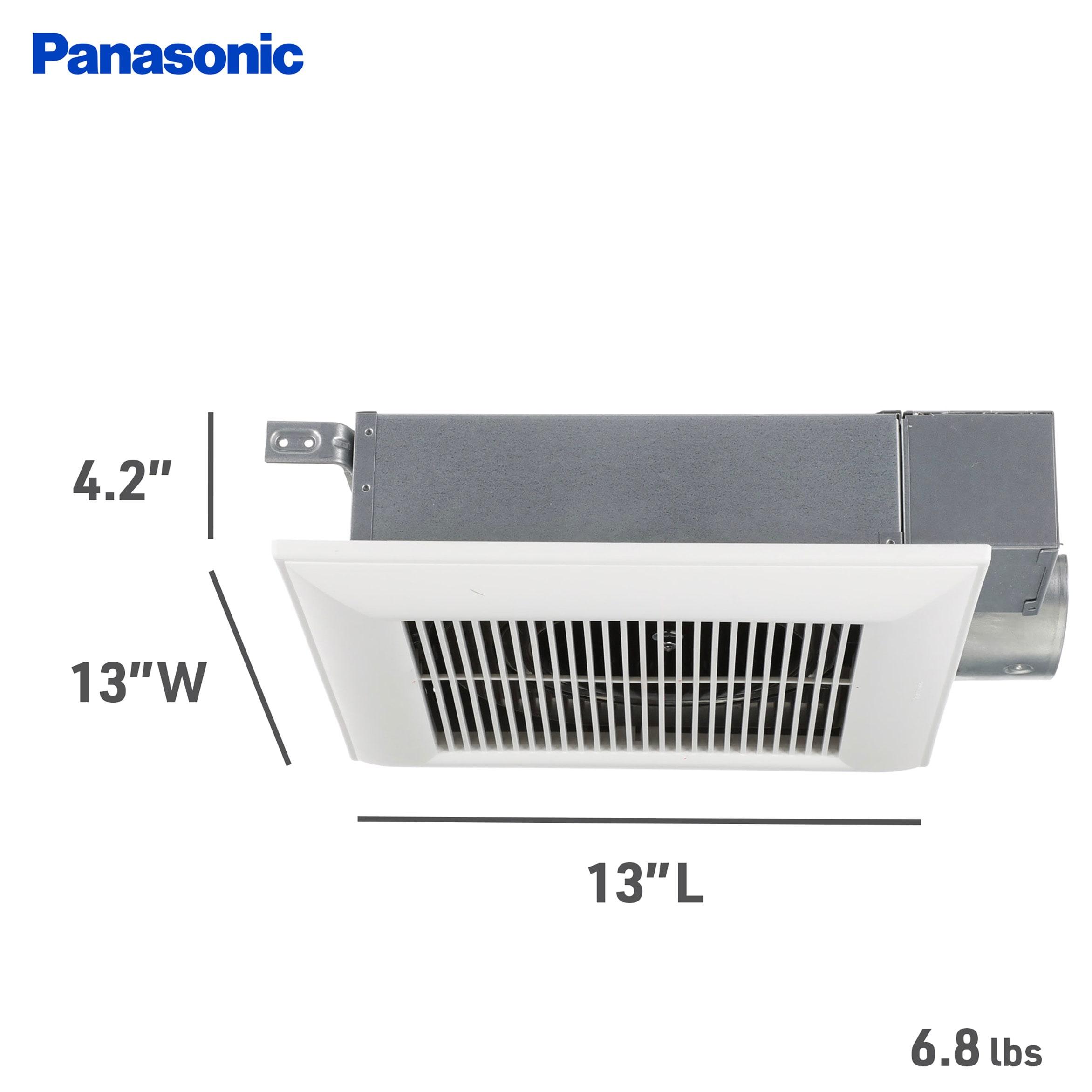Panasonic WhisperValue Ceiling/Wall Mount Bathroom Exhaust Fan, 50-80-100 CFM, FV-0510VS1