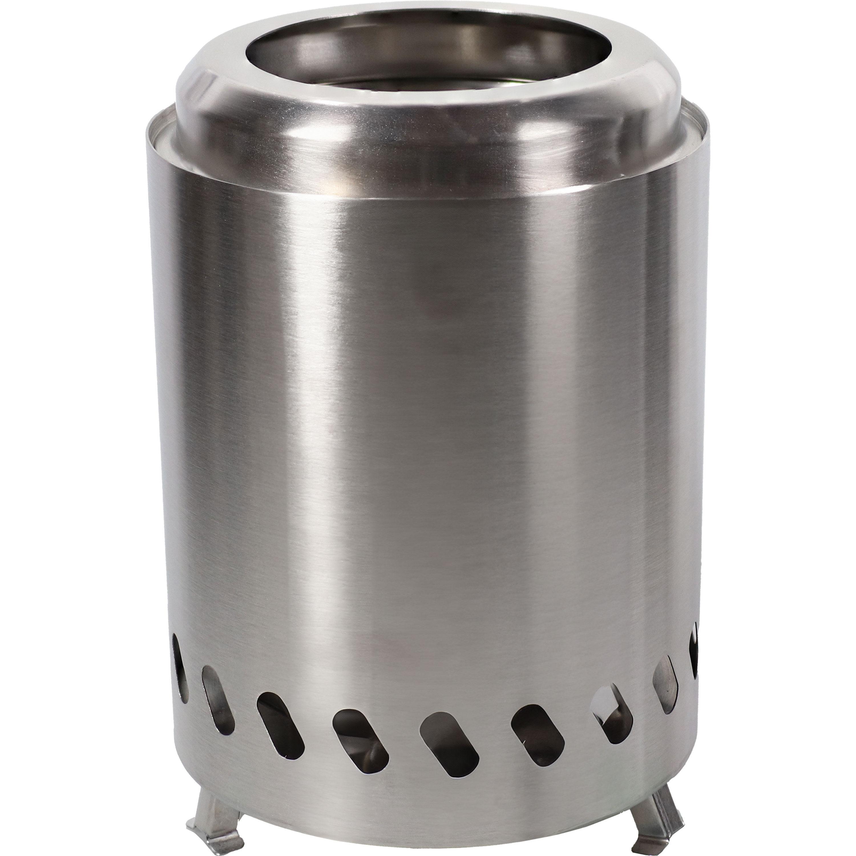 Sunnydaze Stainless Steel Tabletop Smokeless Fire Pit