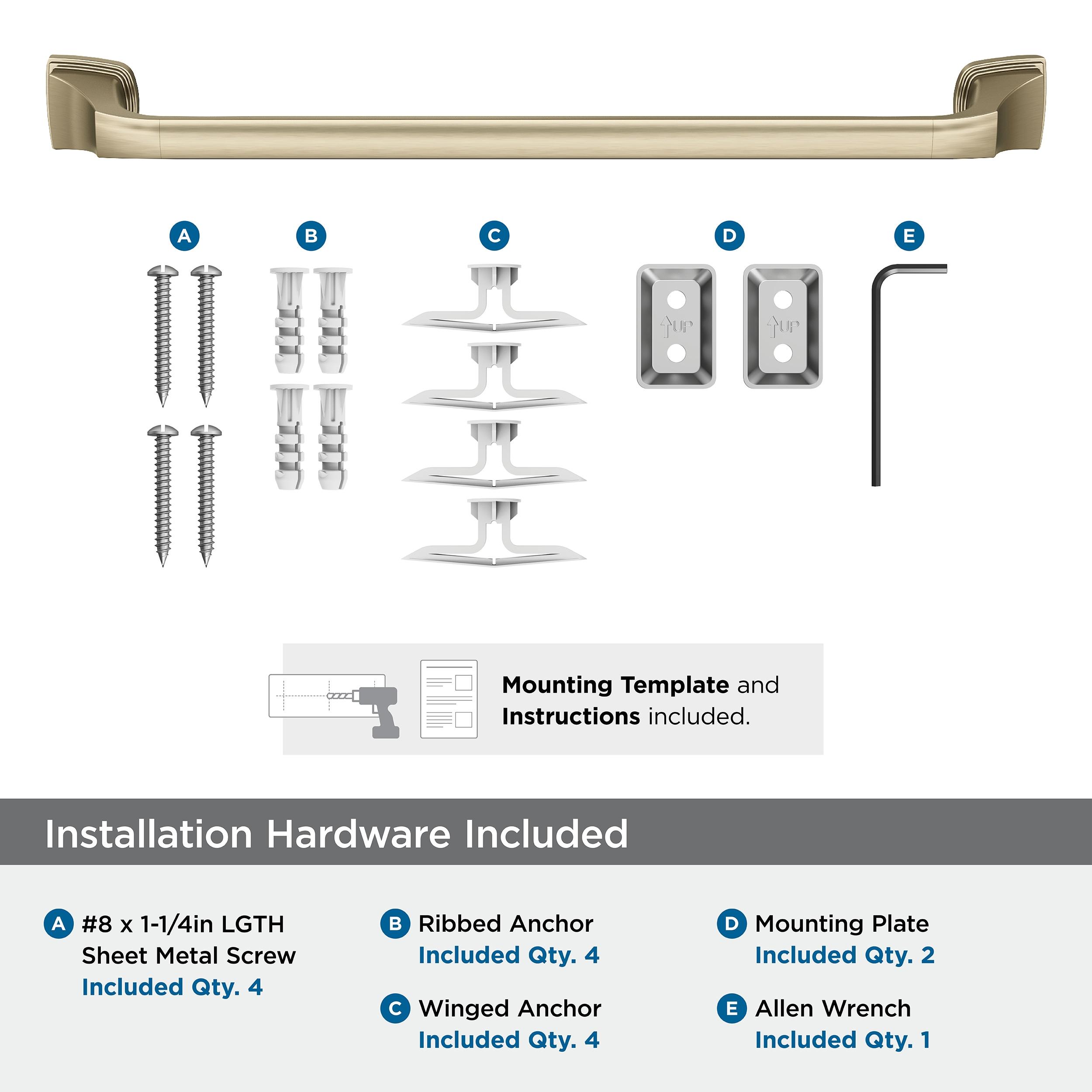 Amerock Revitalize Golden Champagne 18 inch (457mm) Towel Bar