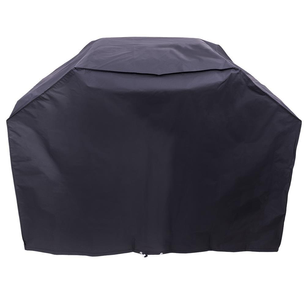 Black Vinyl Weather Resistant Grill Cover for 3-4 Burner Grills