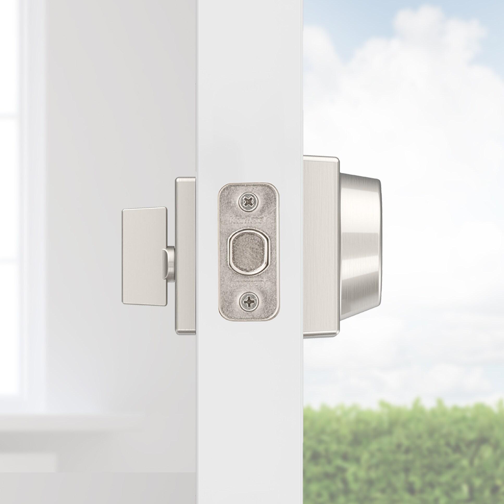 258 Uptown Round Keyed One Side Low Profile Deadbolt featuring SmartKey Security™ in Satin Nickel