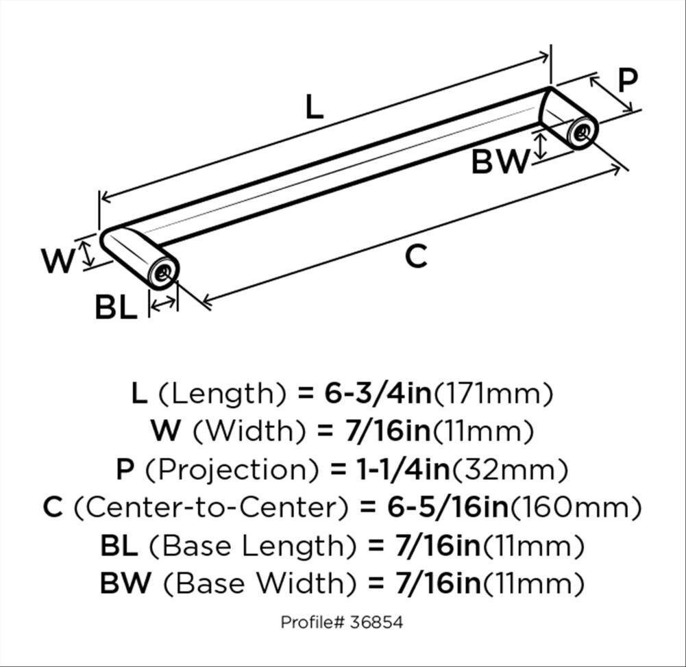 Revolve 6 5/16" Center To Center Bar Pull