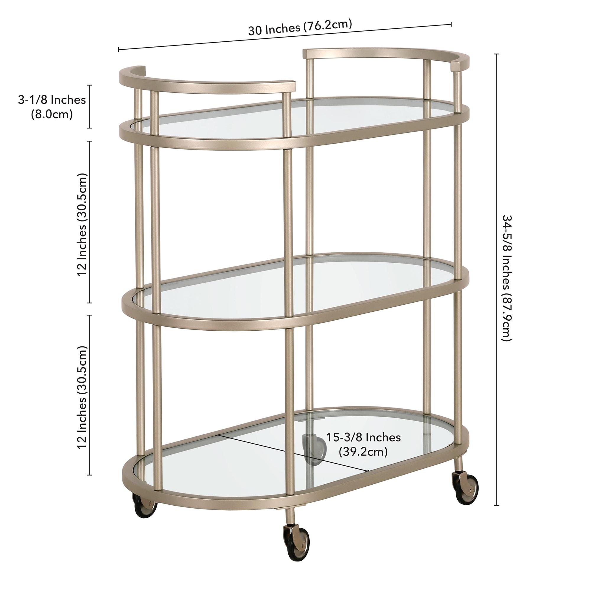 Rosario Metal Bar Cart
