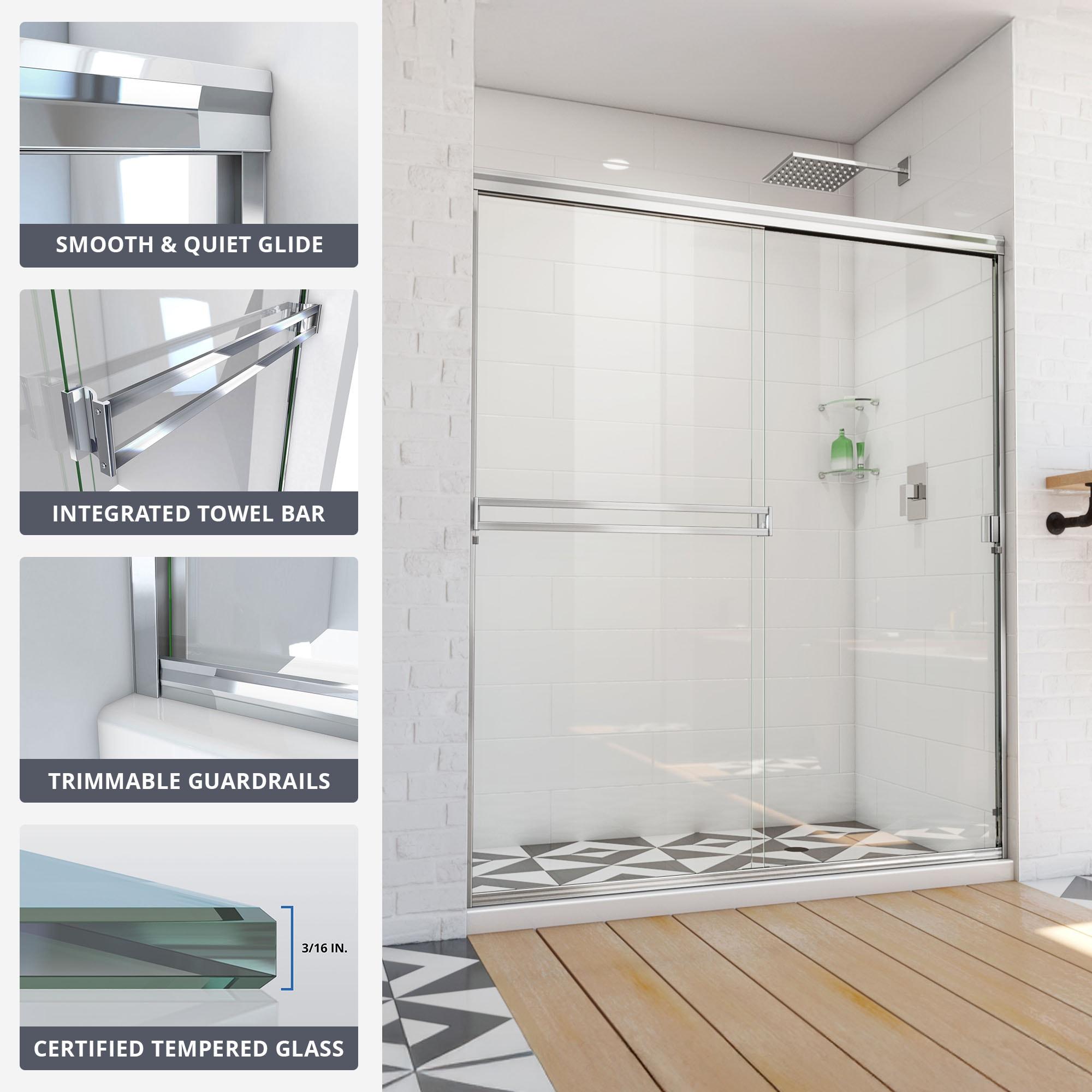 DreamLine Alliance Pro BG 56-60 in. W x 70 3/8 in. H Semi-Frameless Sliding Shower Door