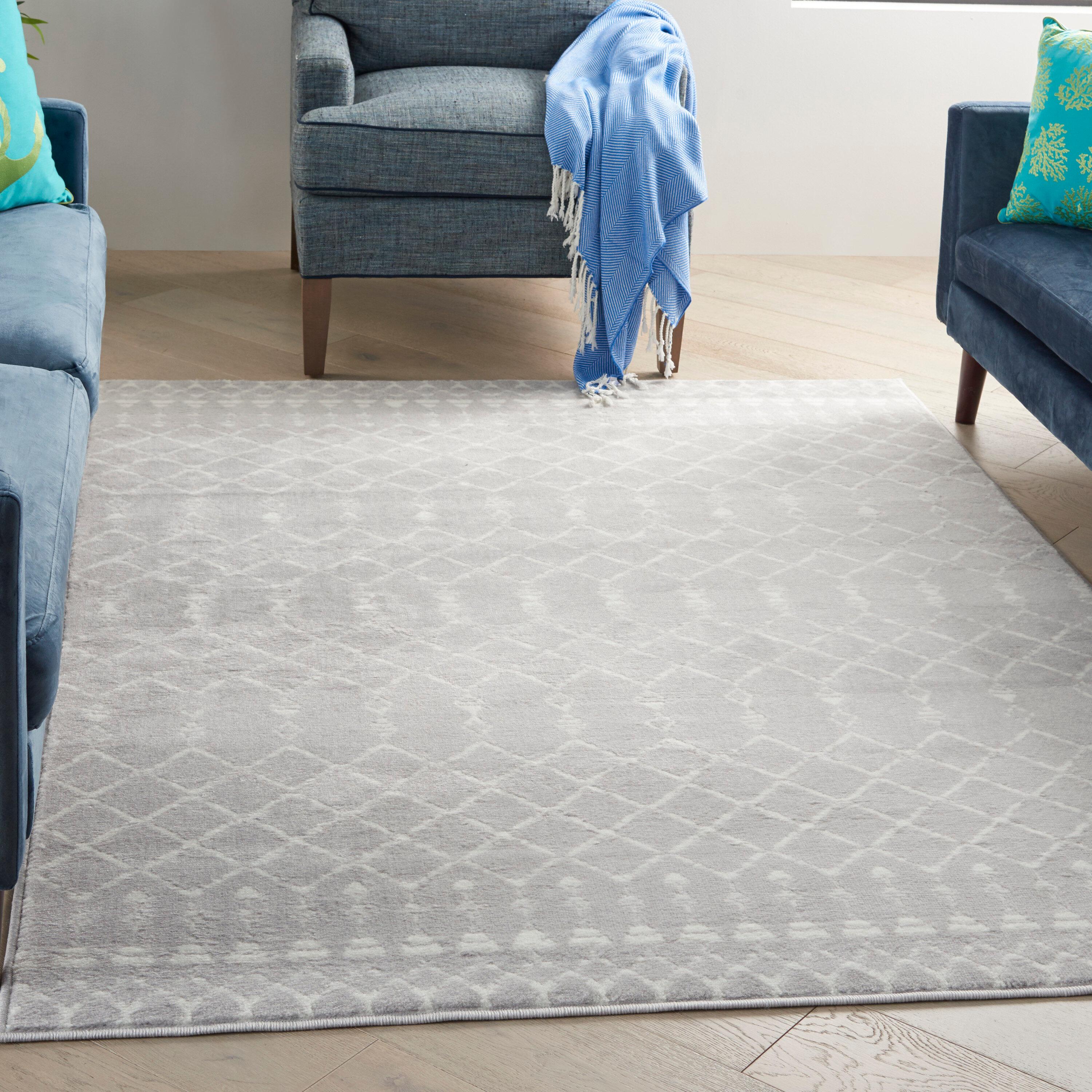 Nourison Whimsicle WHS02 Indoor only Area Rug - Grey 6' x 9'