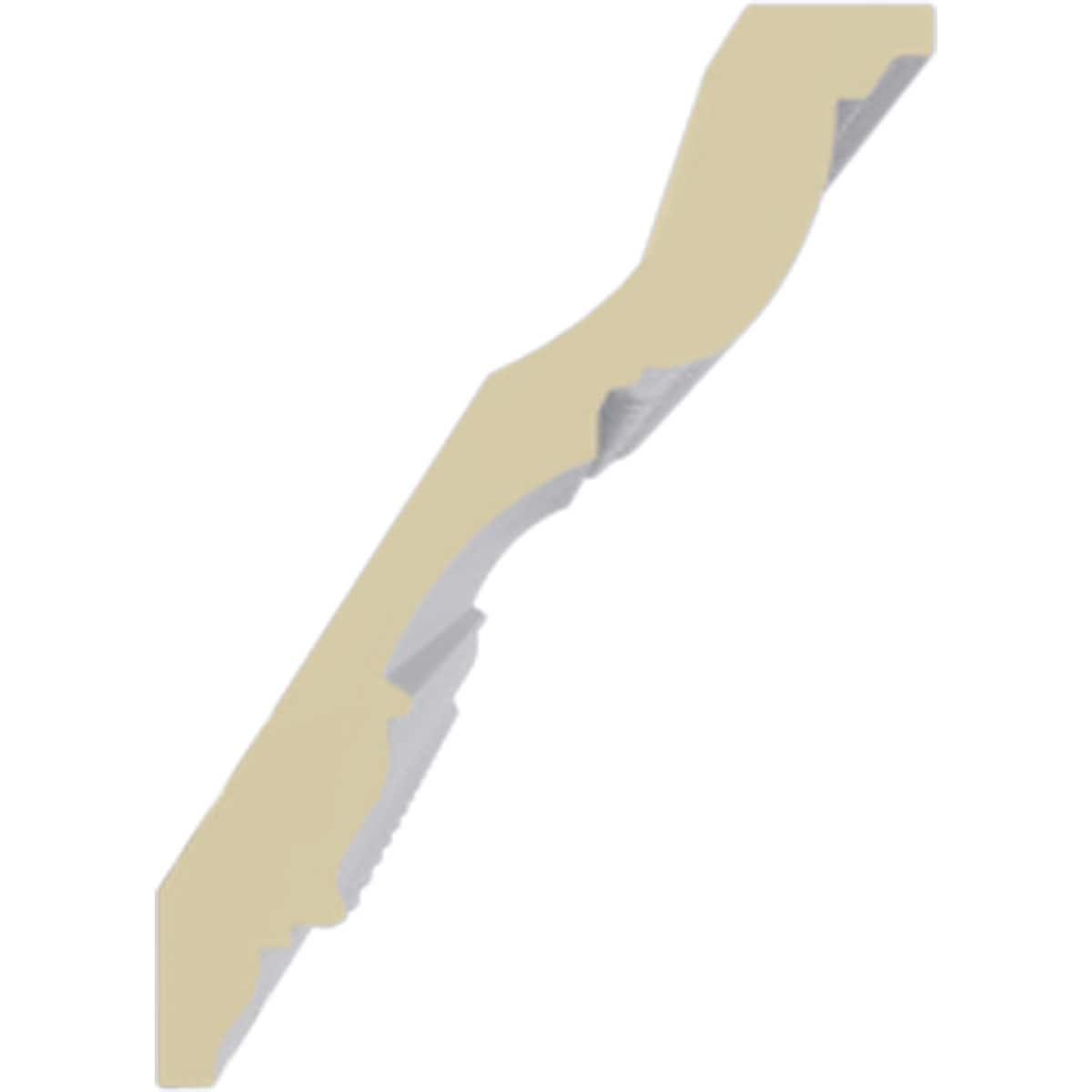 Ekena Millwork 4 7/8"H x 3 1/2"P x 6"F x 94 1/2"L Bedford Egg & Dart Crown Moulding