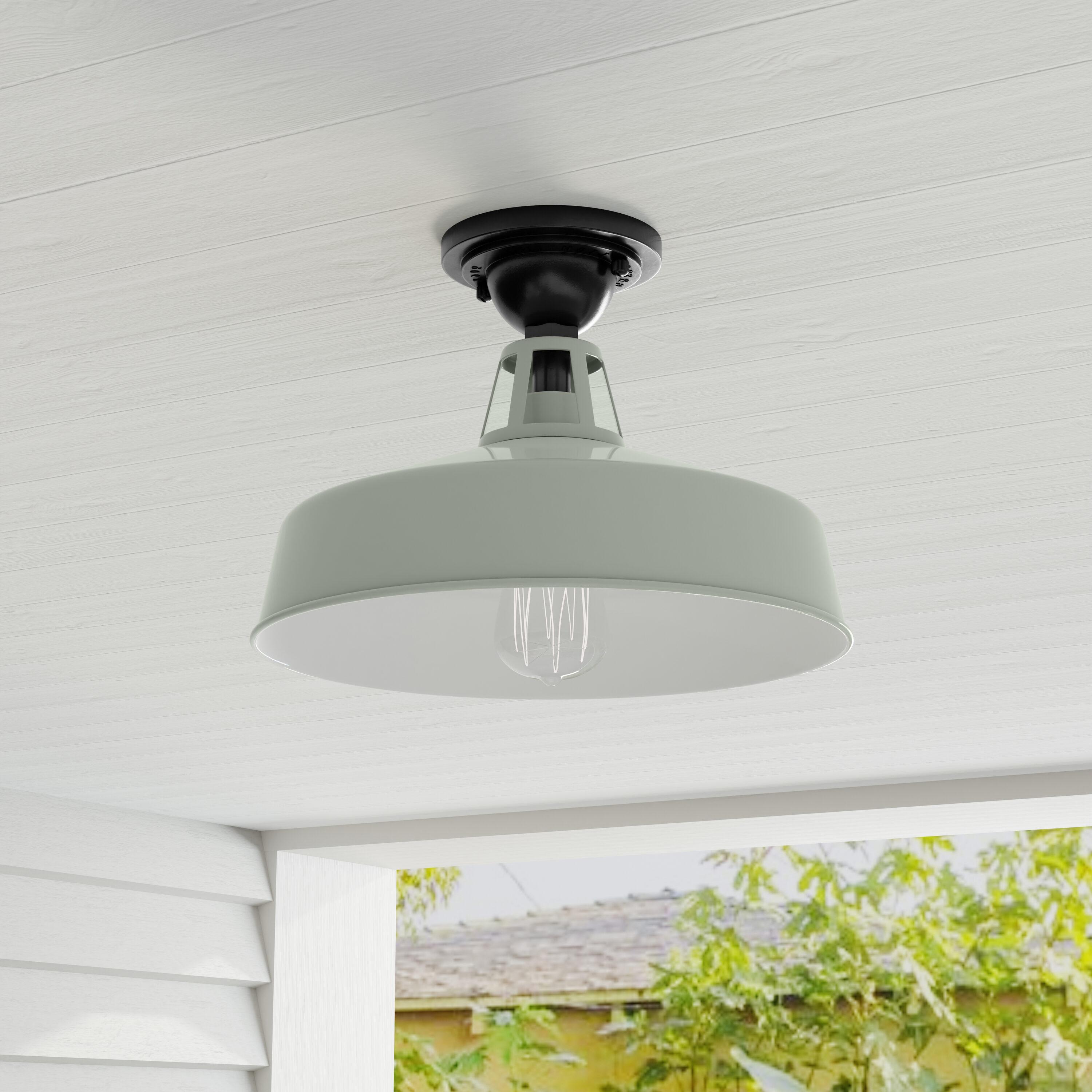 Cedar Springs Collection Pistachio One-Light Semi-Flush Mount