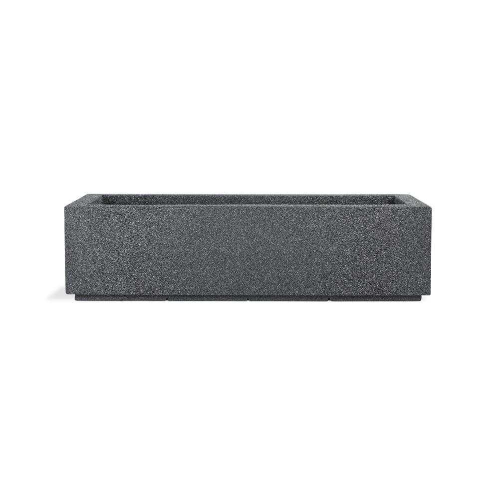 Gray Granite Extra Large Rectangular Polymer Planter